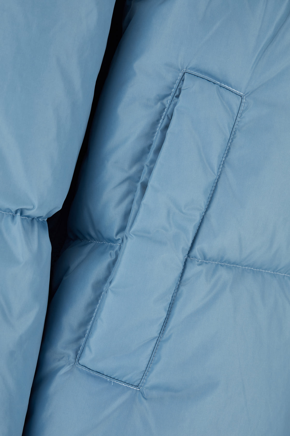 Shop Weekend Max Mara Light Blue Nylon Down Jacket In Cielo