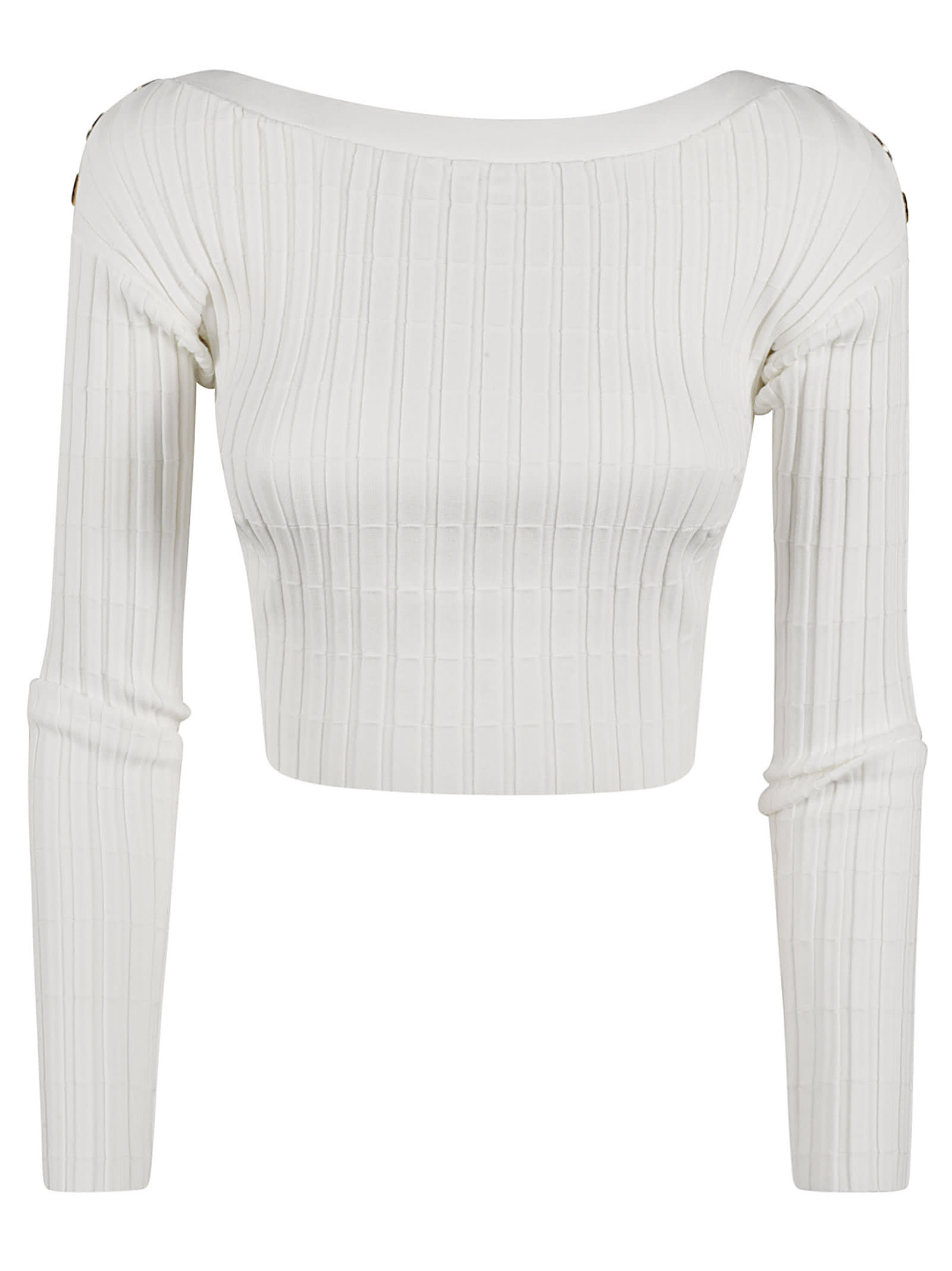 Cropped Ribbed Jumper