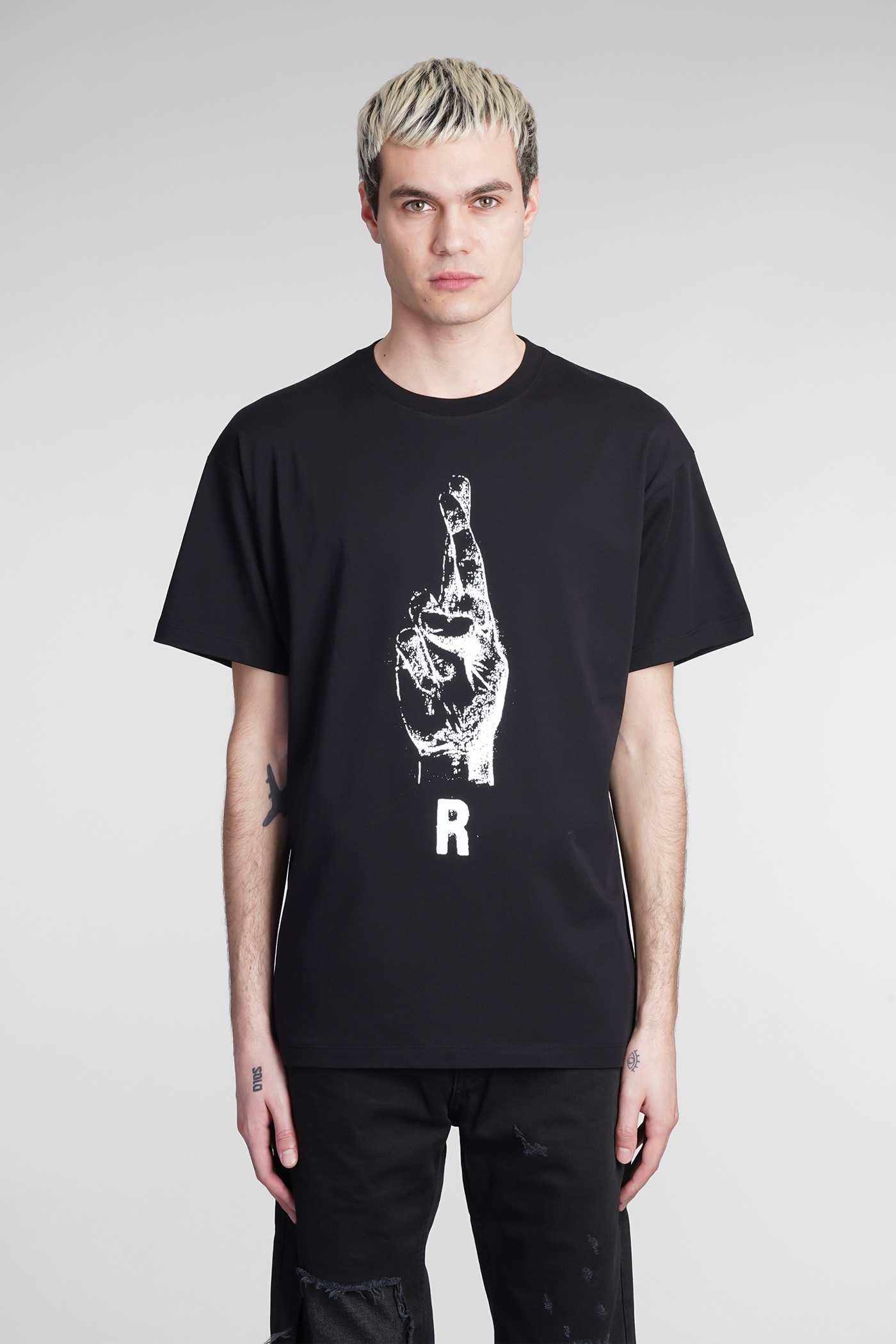 Raf Simons T-shirt In Black Cotton
