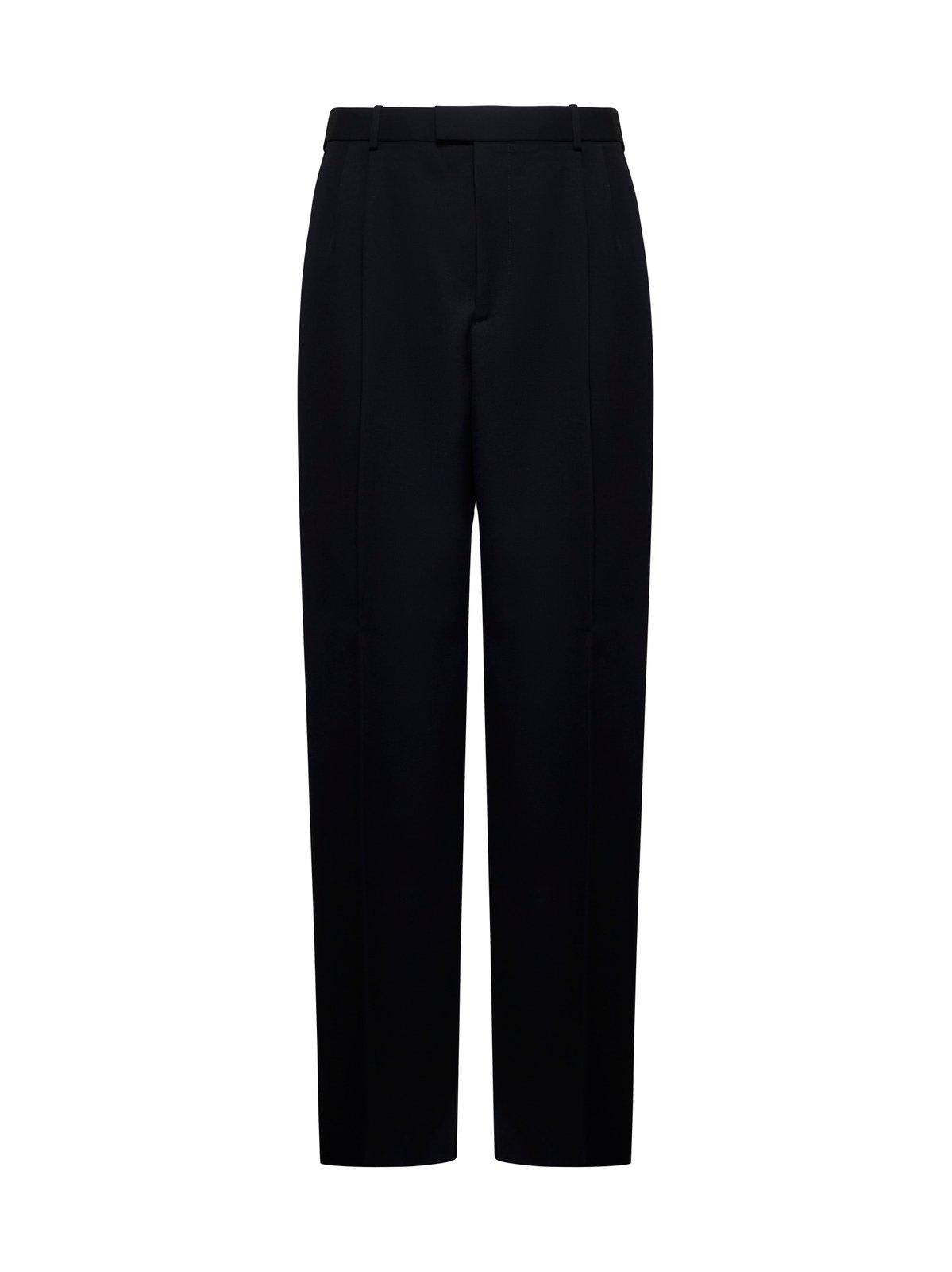 Pleated Straight Leg Trousers