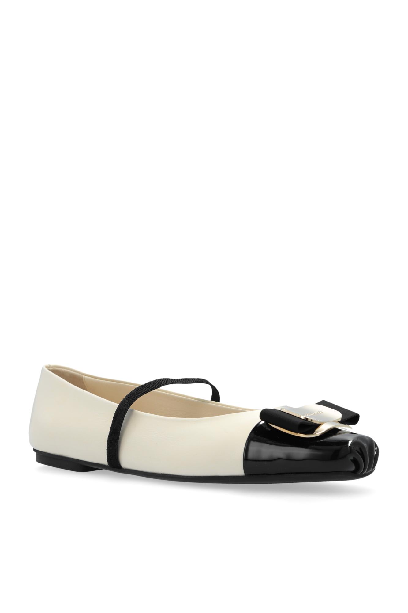 Shop Ferragamo Ballet Flats Zina Toe