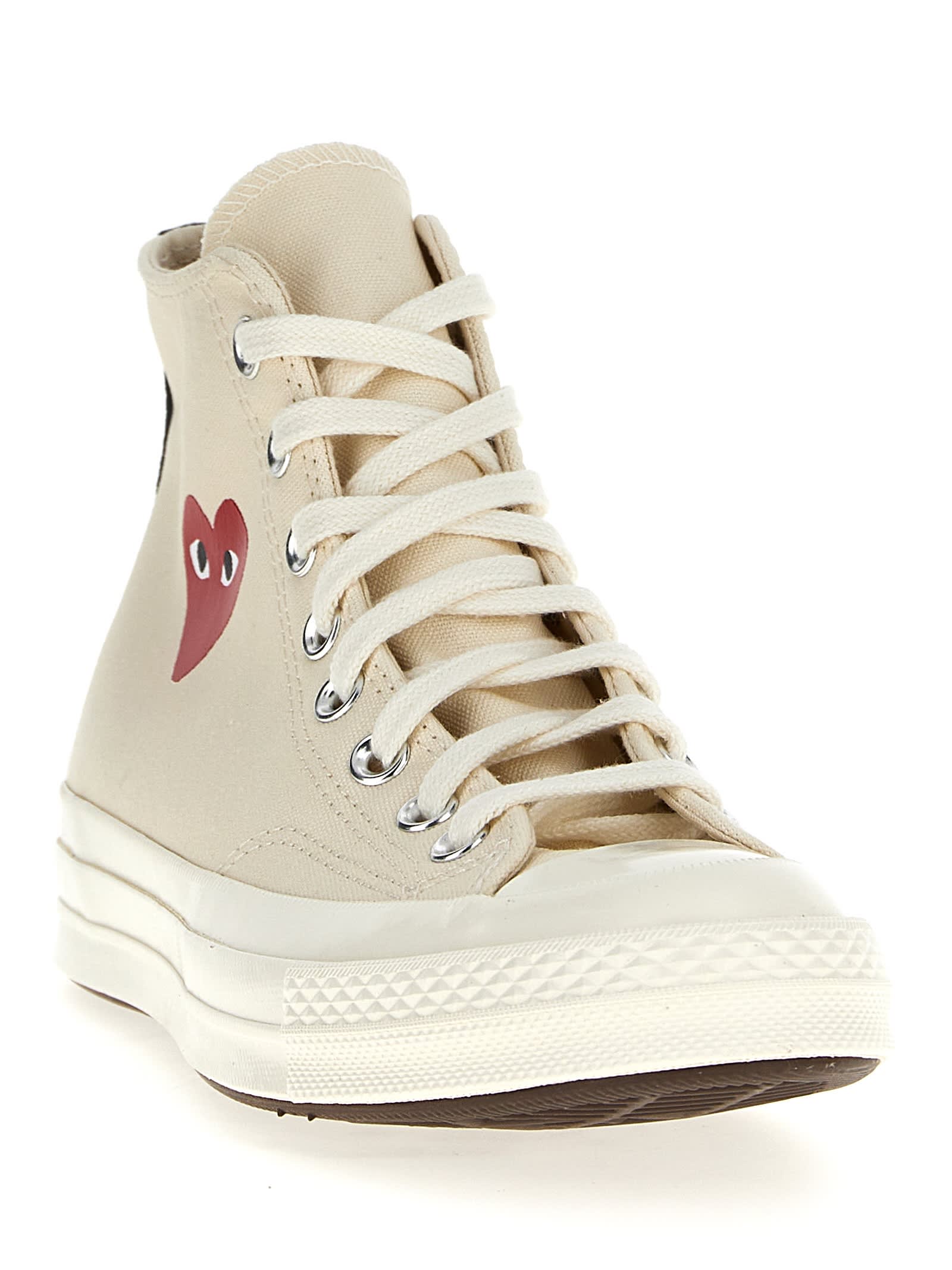 Comme Des Garçons Play Commes Des Garcons X Converse Sneakers In White