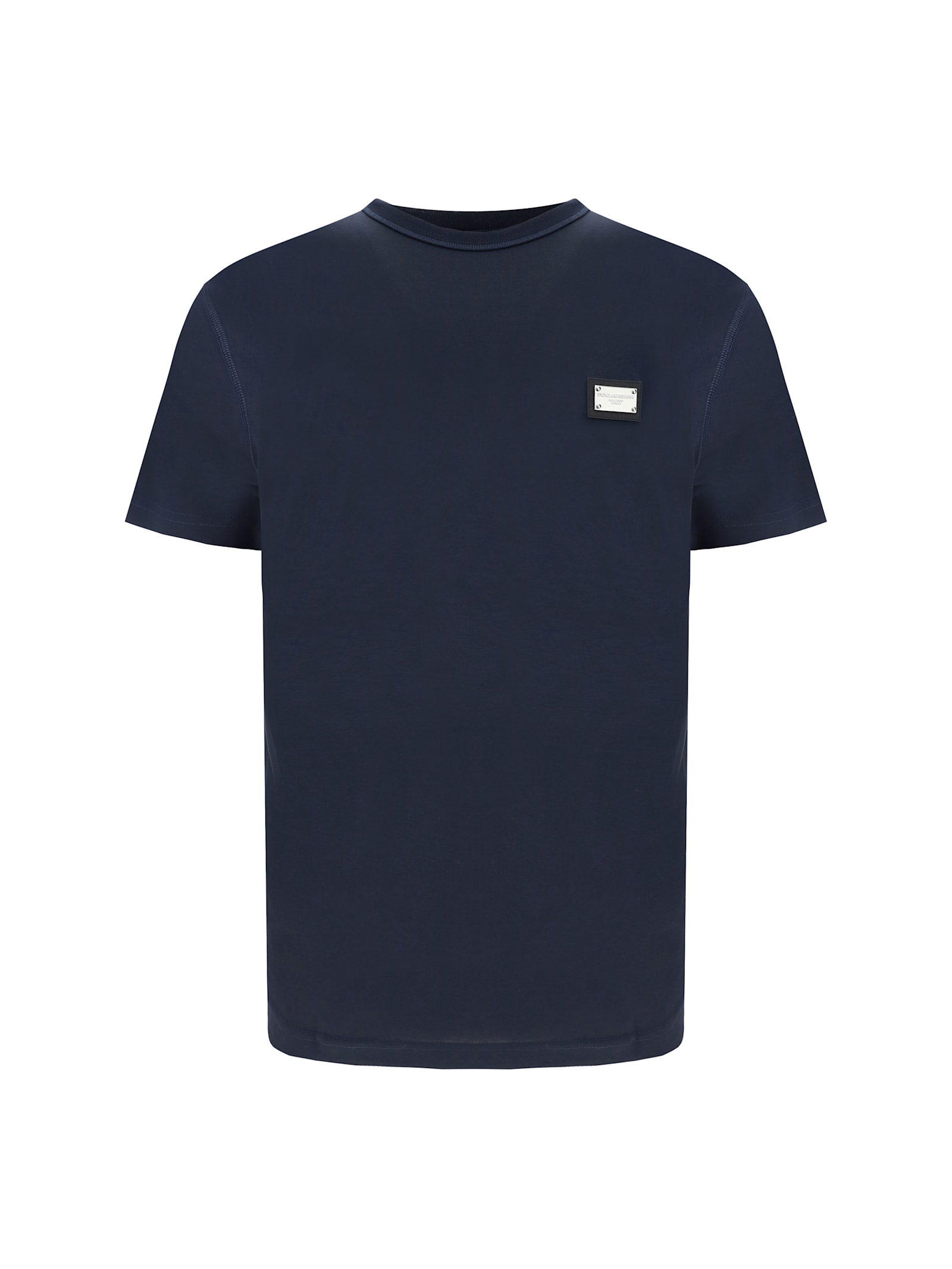 Shop Dolce & Gabbana T-shirt In Blu Scurissimo