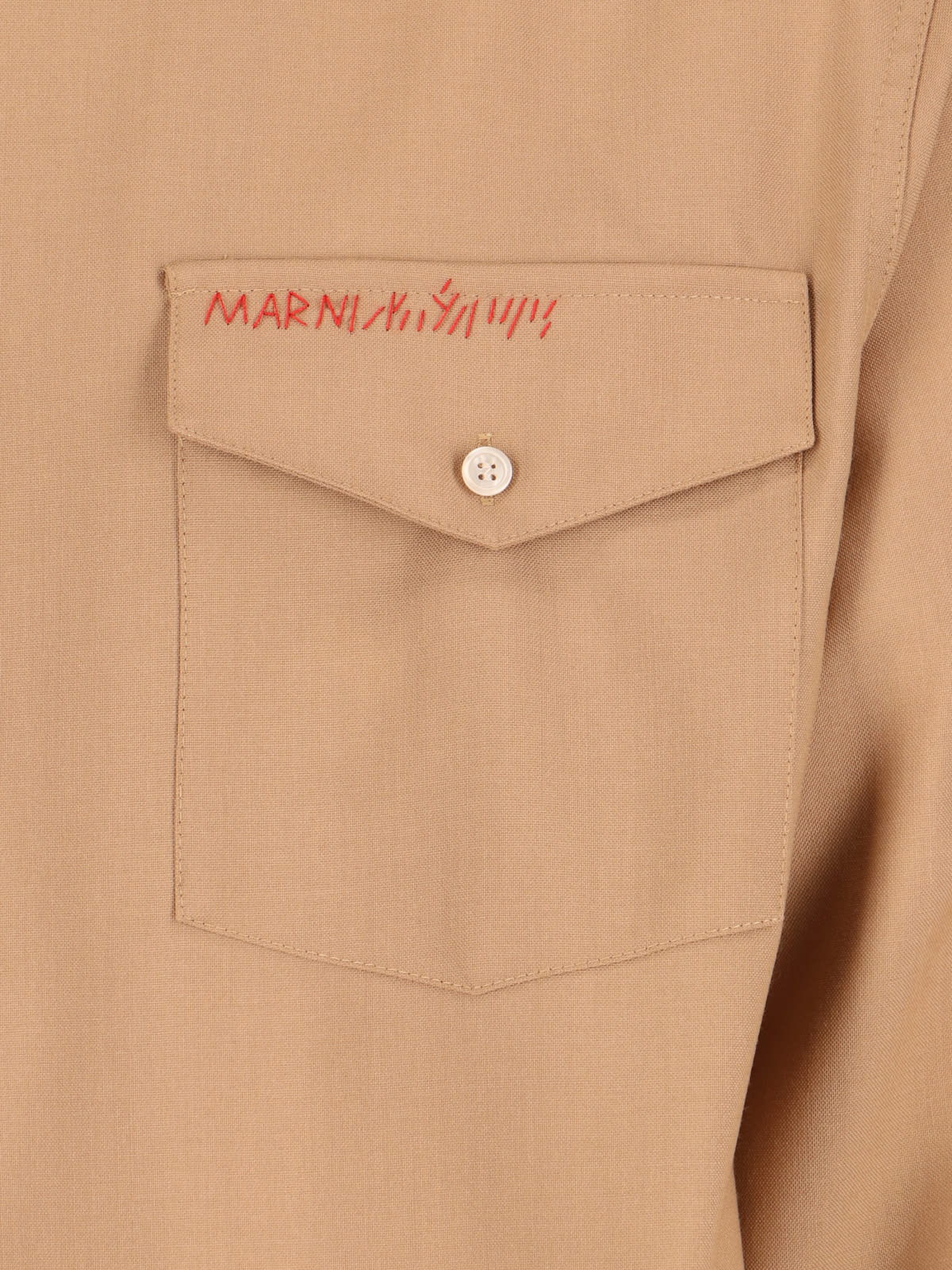 Shop Marni Multipocket Logo Shirt