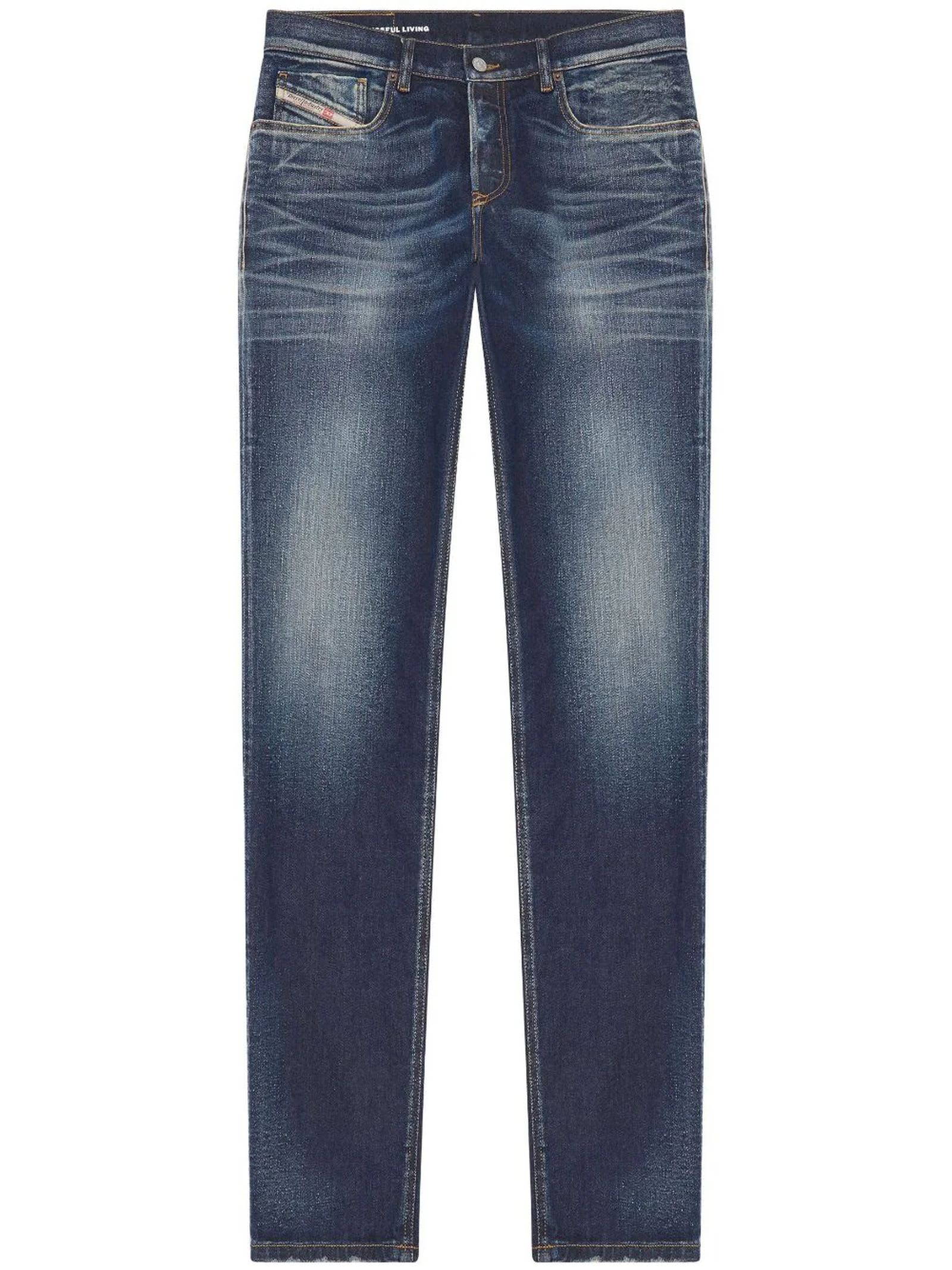 Shop Diesel 2023 D-finitive Low-rise Tapered Jeans