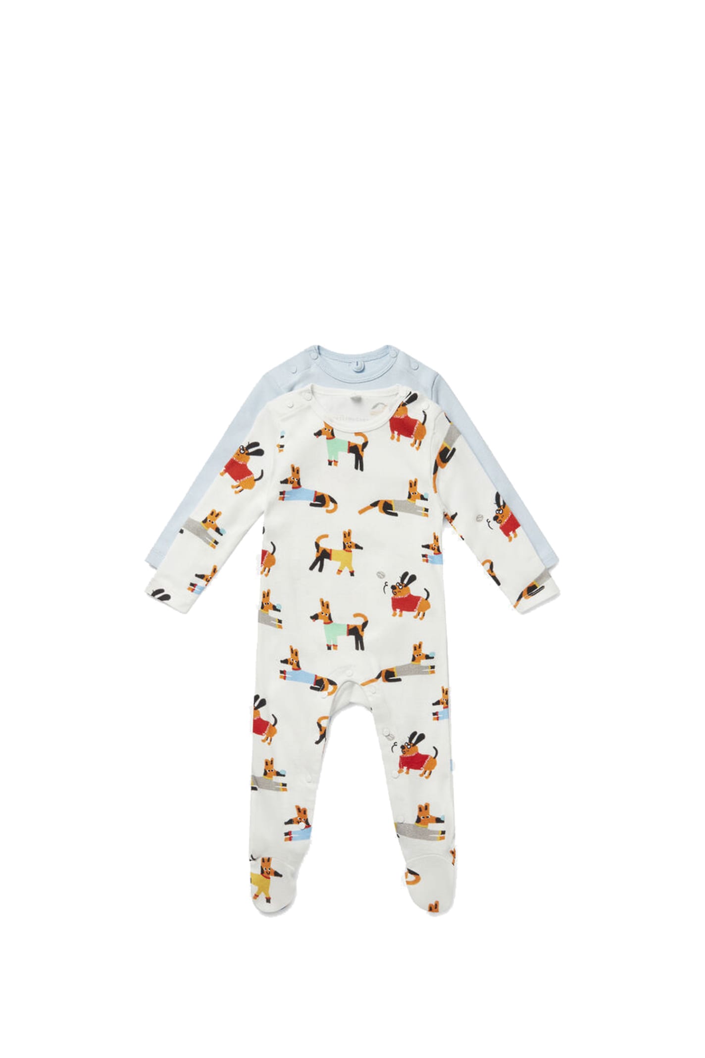 Stella Mccartney Set Of Baby Doggies Suit In Jersey In Multicolor