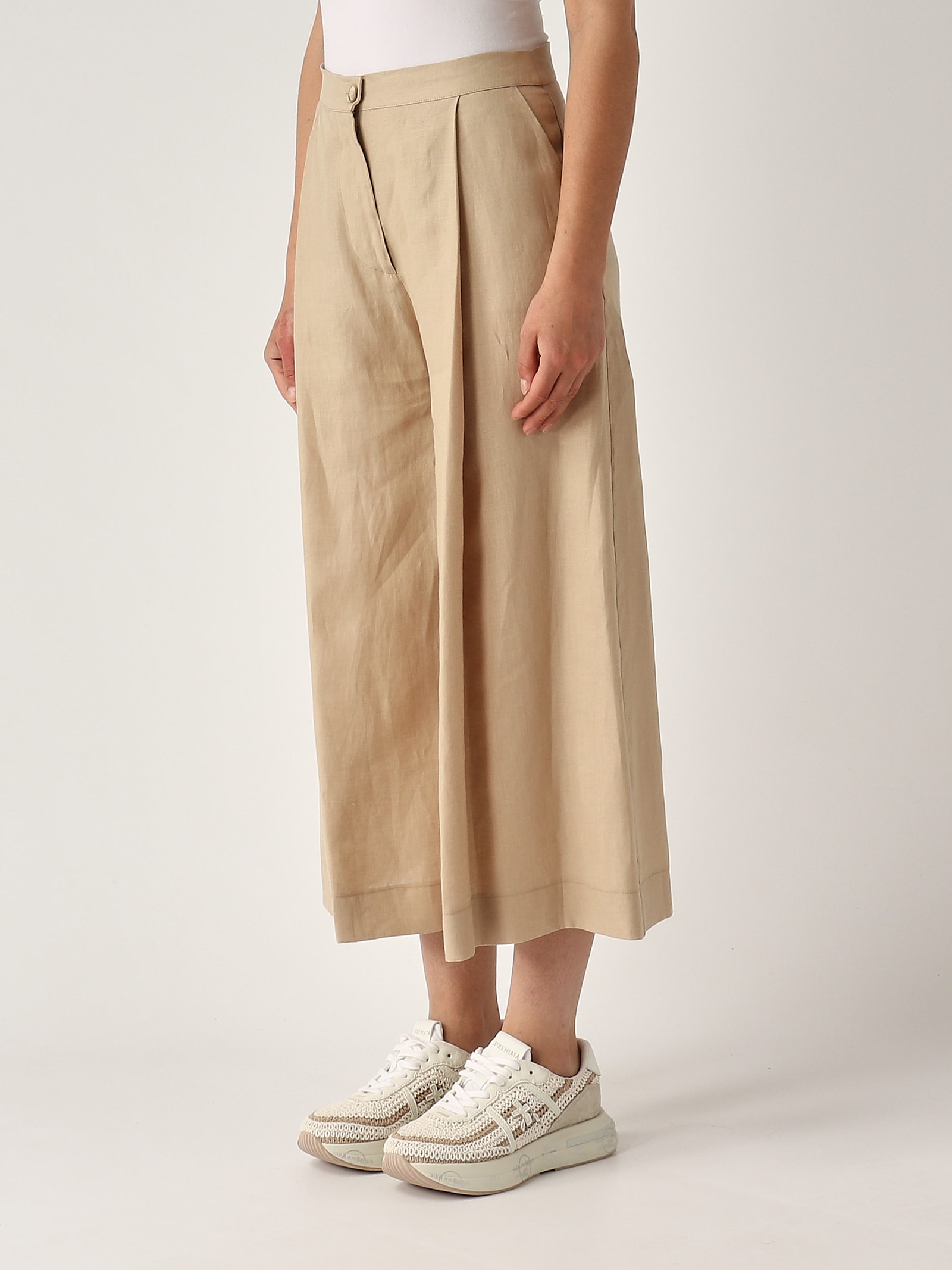 Gran Sasso Gonna Pantalone Trousers In Brown