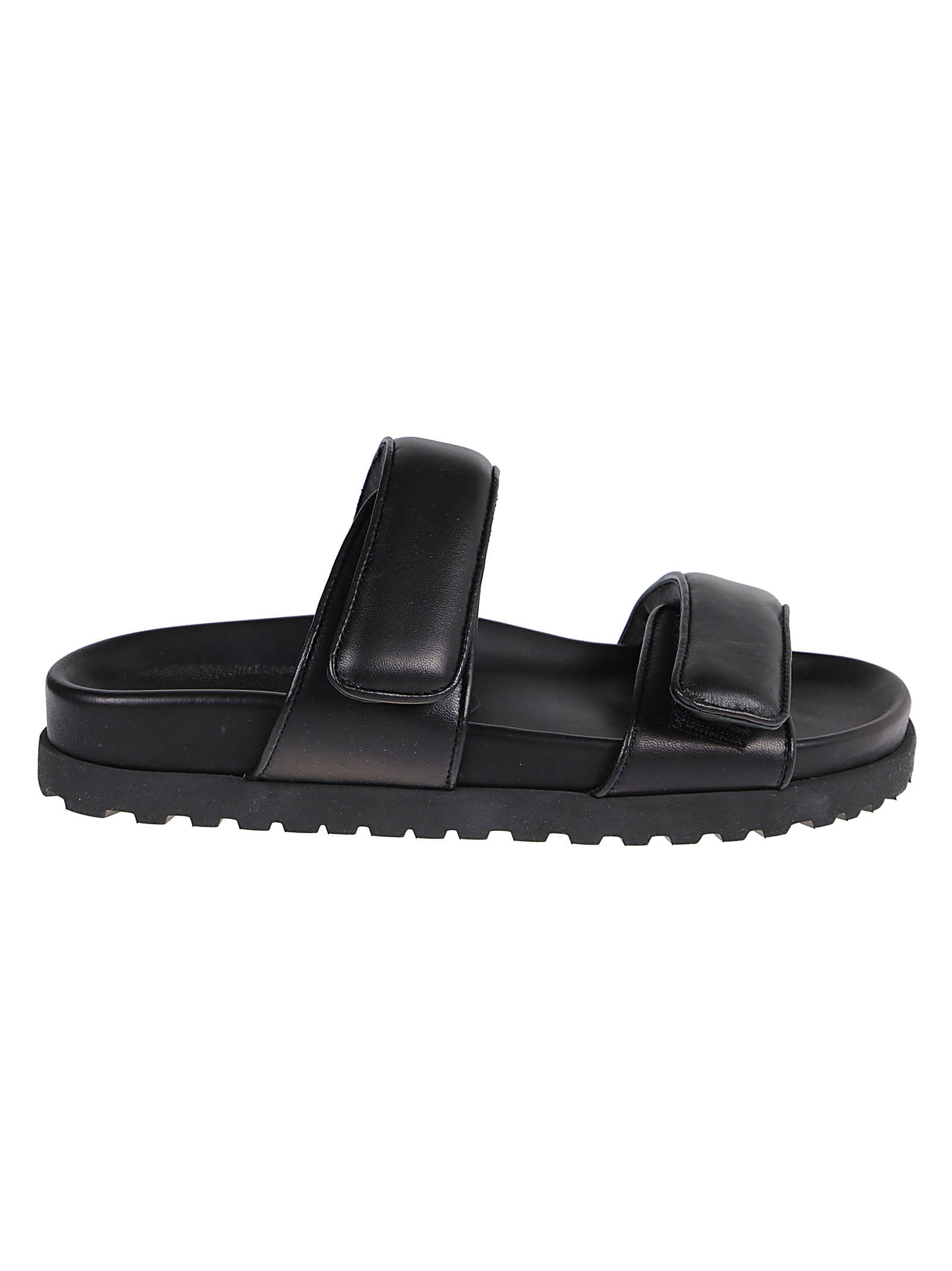 Gia Couture X Pernille Teisbaek Leather Sandal In Black