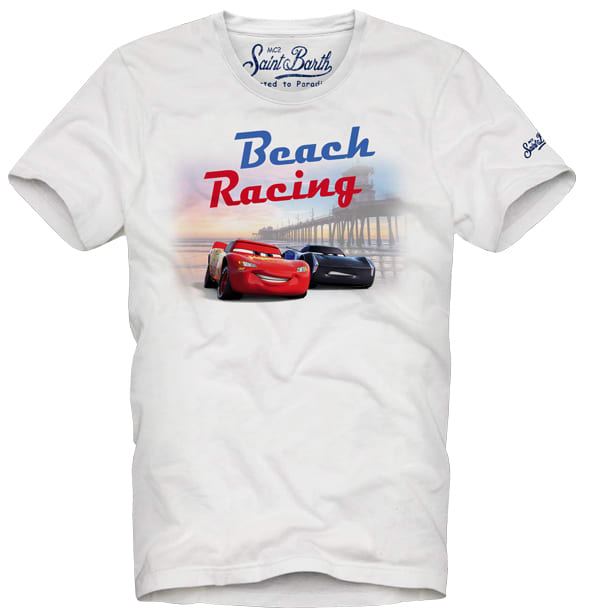 MC2 Saint Barth Boys T-shirt Cars Beach Riders