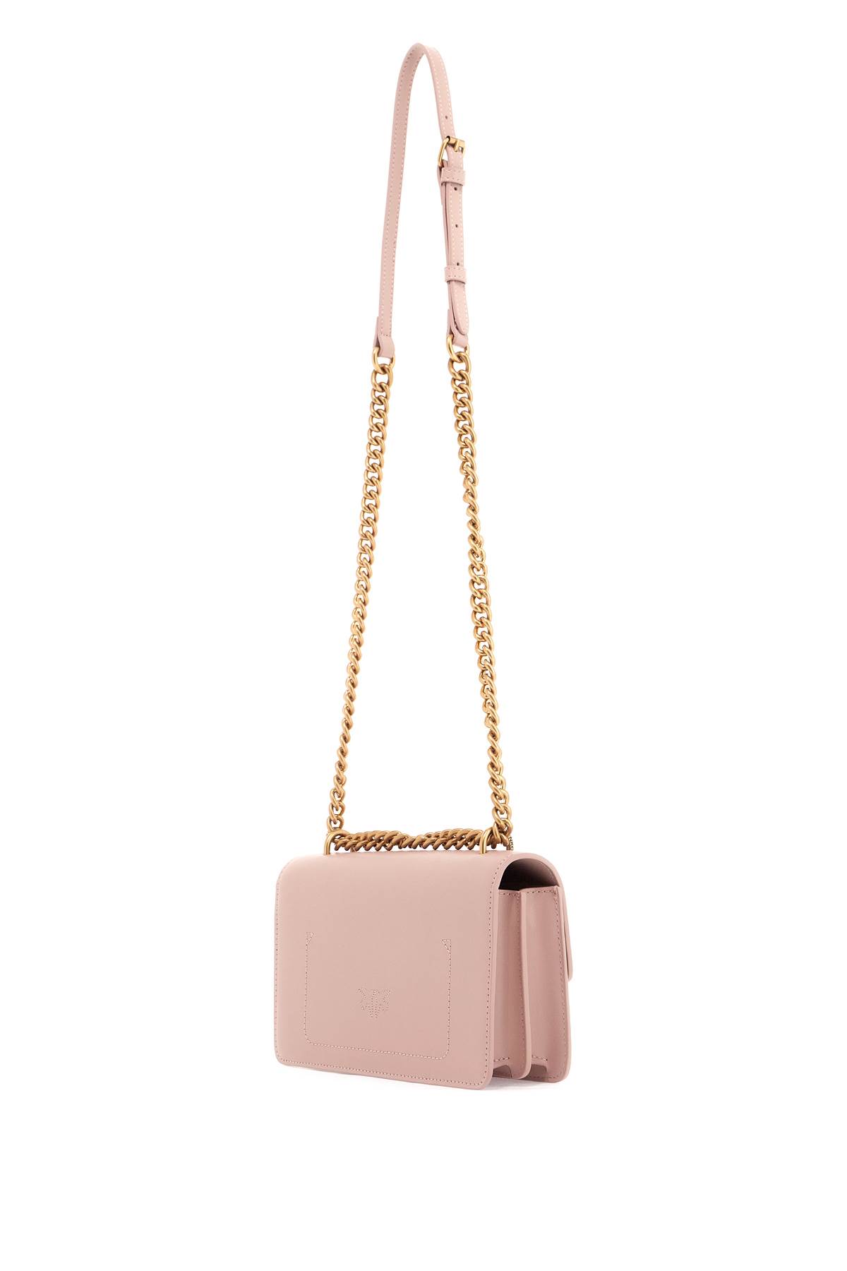 Shop Pinko -shoulder Mini Love Bag In Cipria-antique Gold (pink)