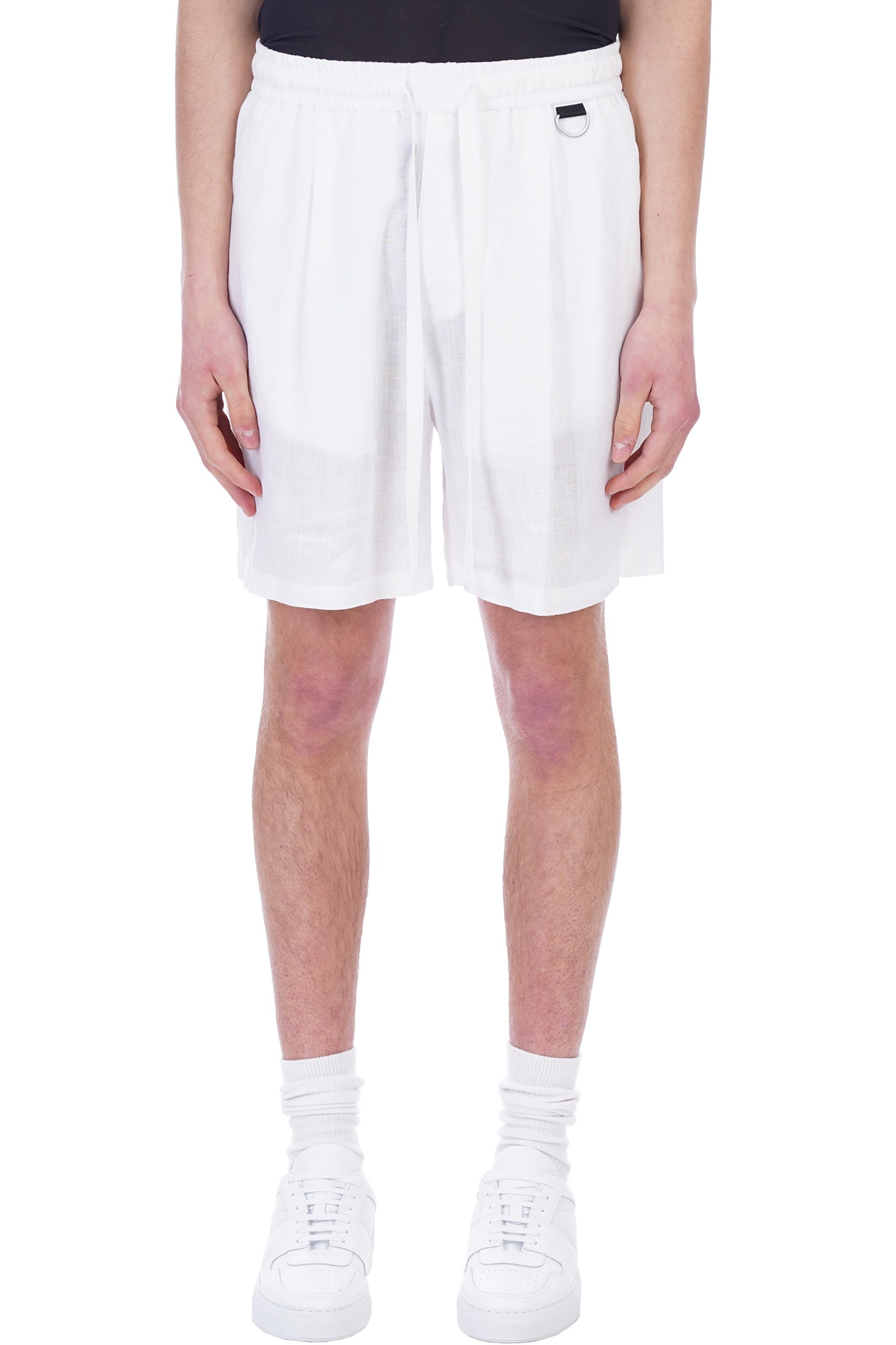 Low Brand Shorts In White Linen