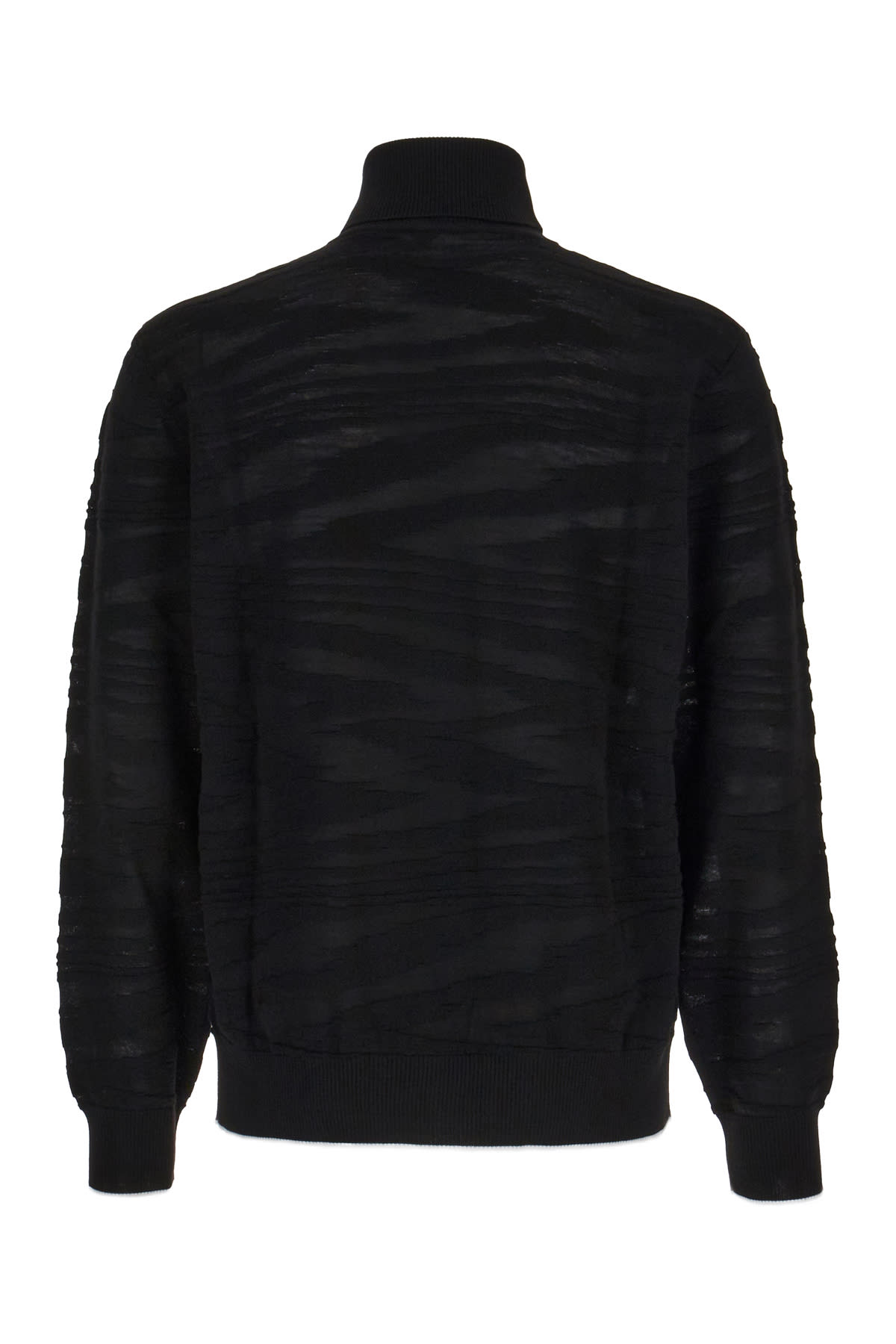 Shop Missoni Black Wool Blend Sweater In S91gn