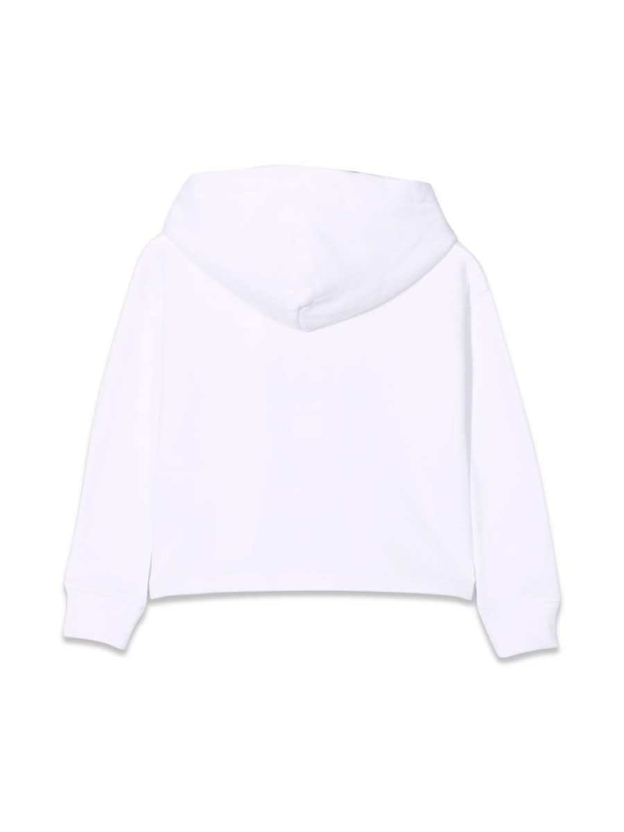 Shop Ralph Lauren Lsboxhood-knit Shirts-sweatshirts In White