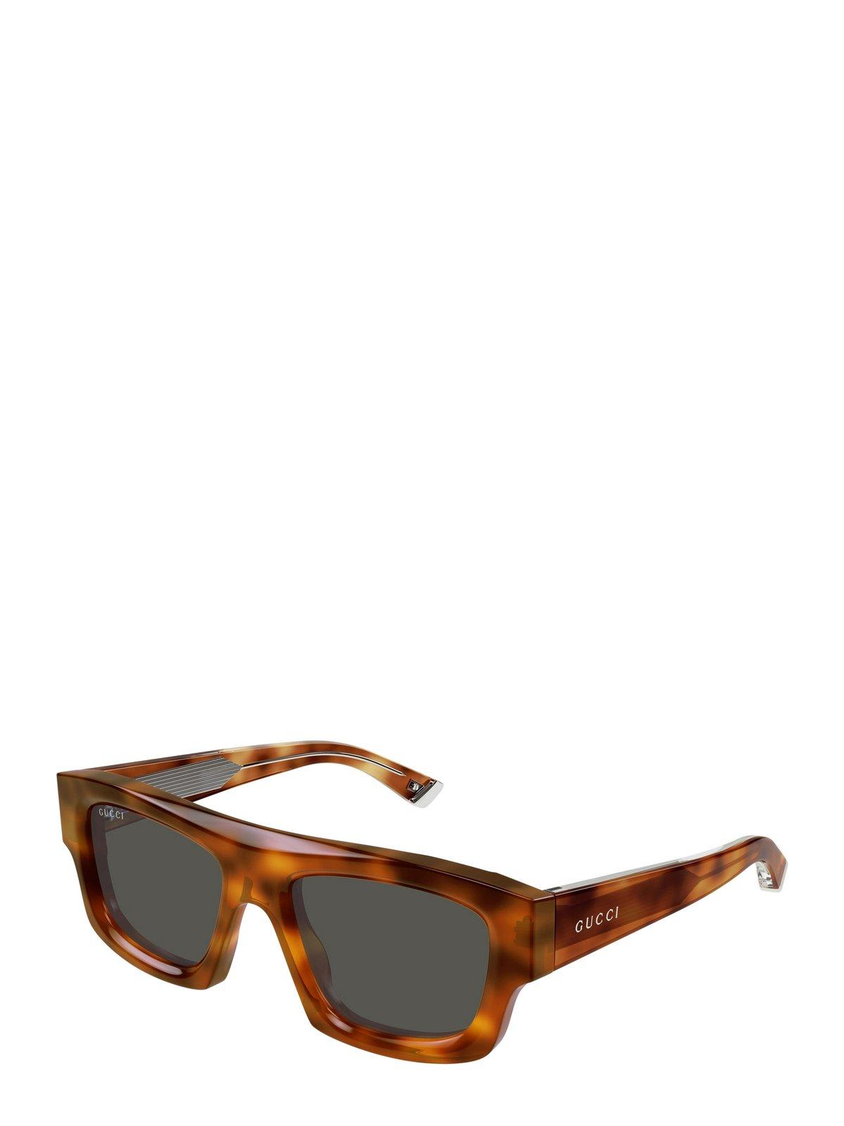 Gucci Square-frame Sunglasses In Brown