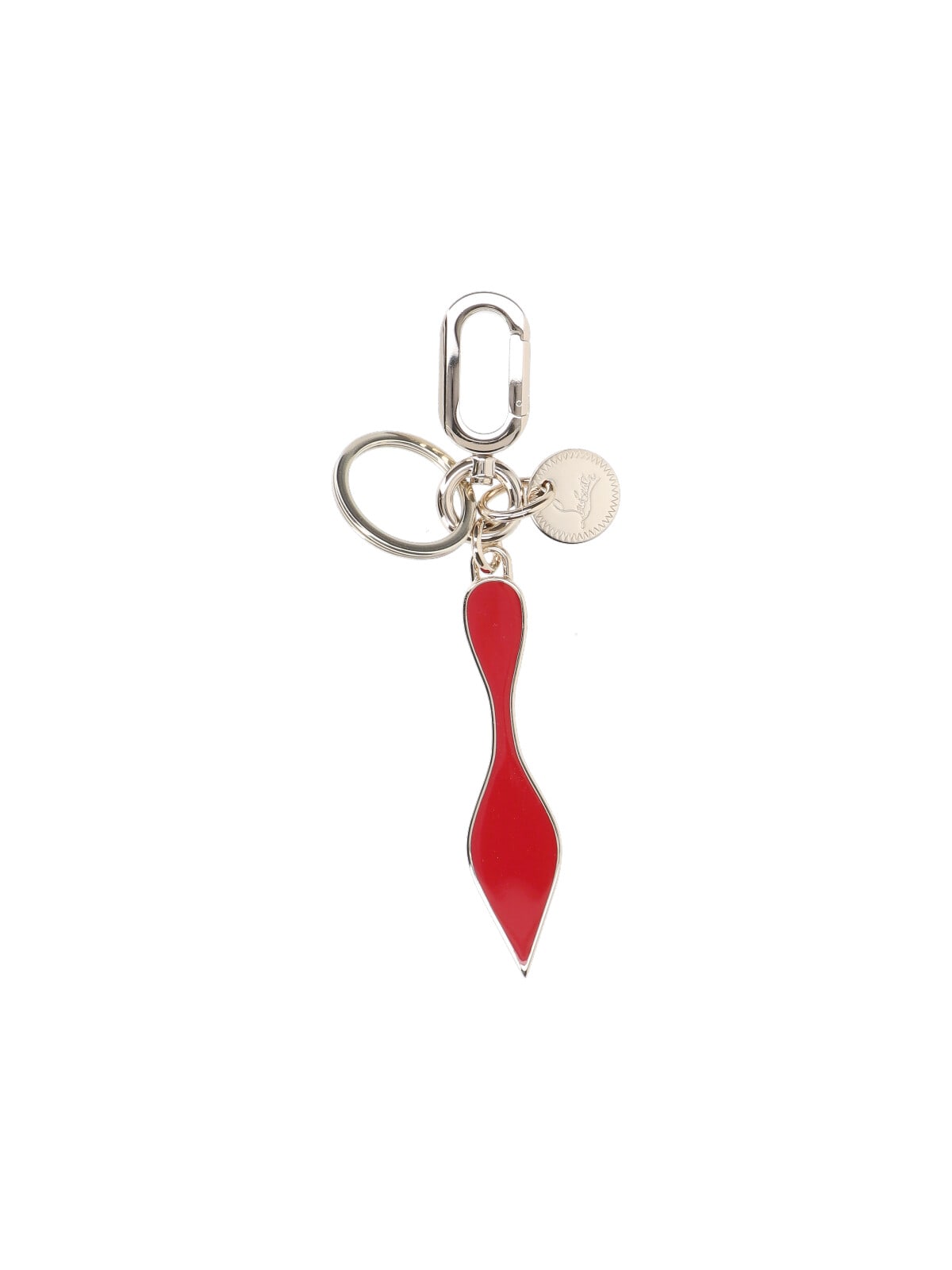 Christian Louboutin Mooncrest Keyring In Red