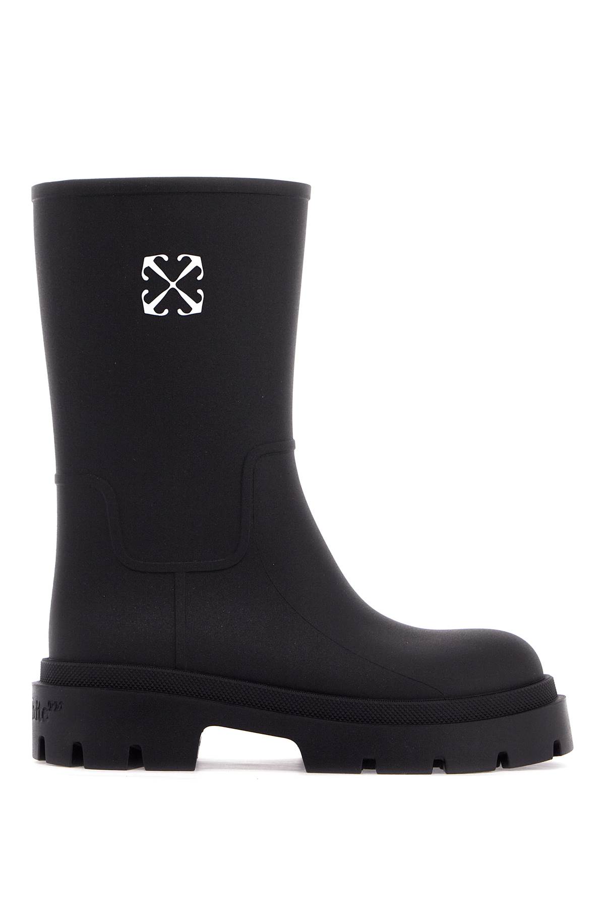 Shop Off-white Reboot Arrow Rain Boots In Black - White (black)