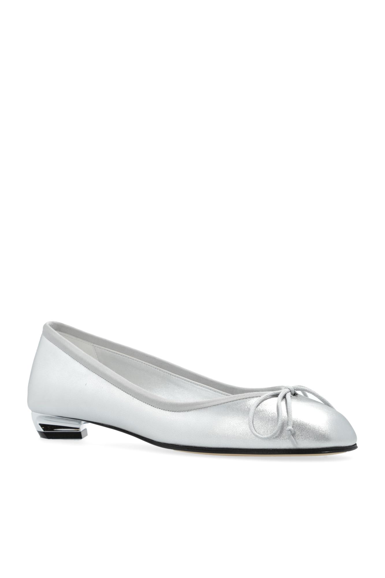 Shop Alexander Mcqueen Leather High-heeled Shoes In Silver