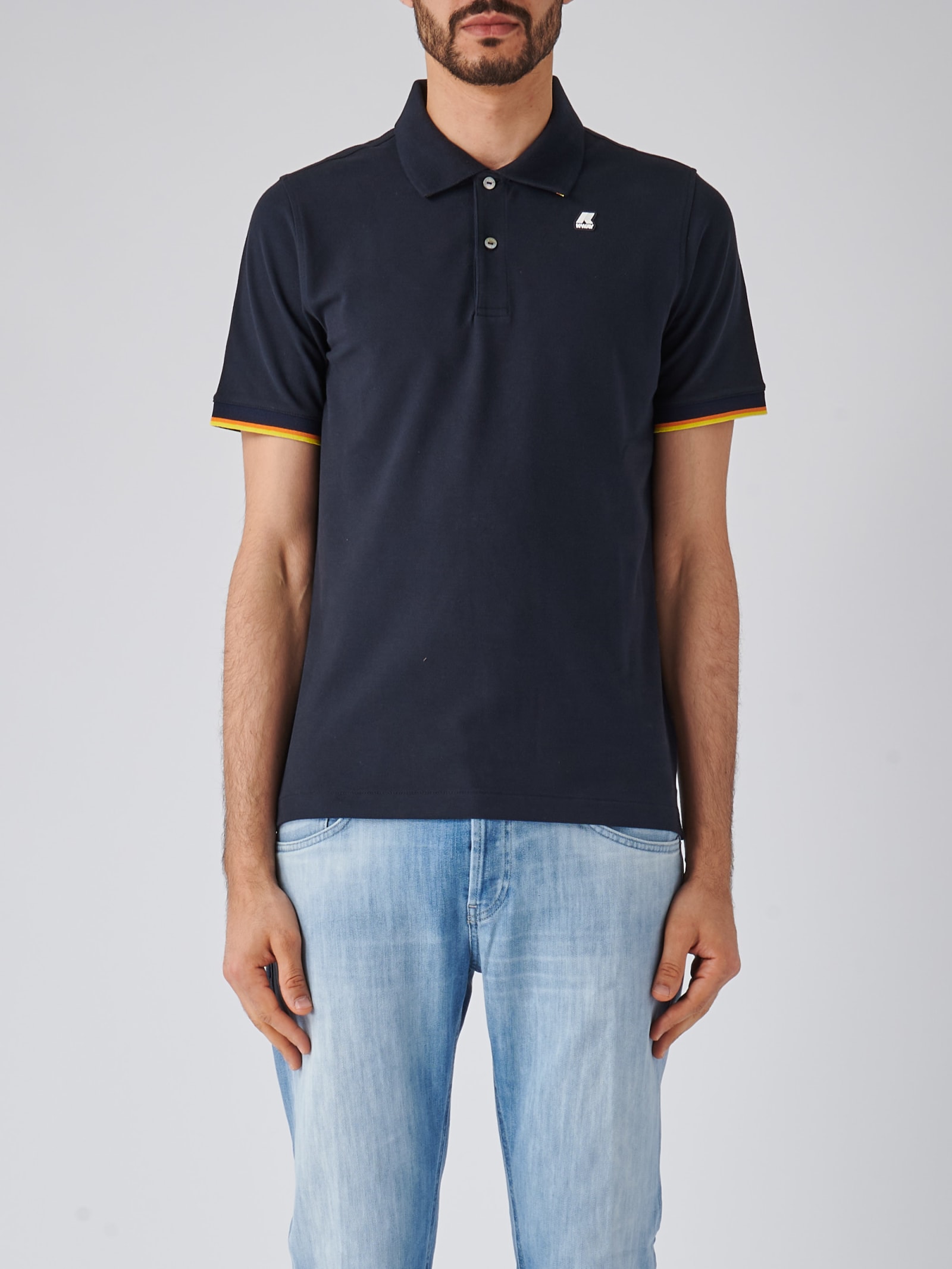 Shop K-way Vincent Polo In Blu