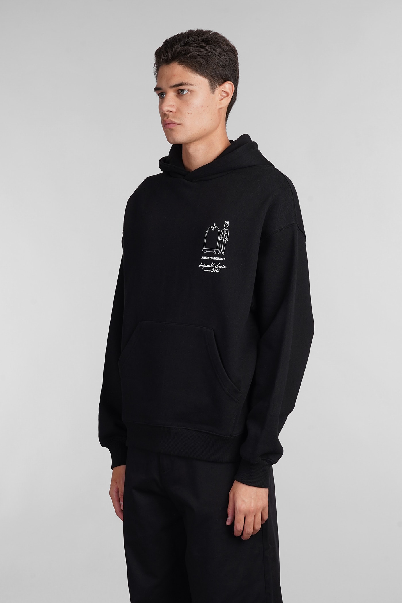 Shop Axel Arigato Sweatshirt In Black Cotton