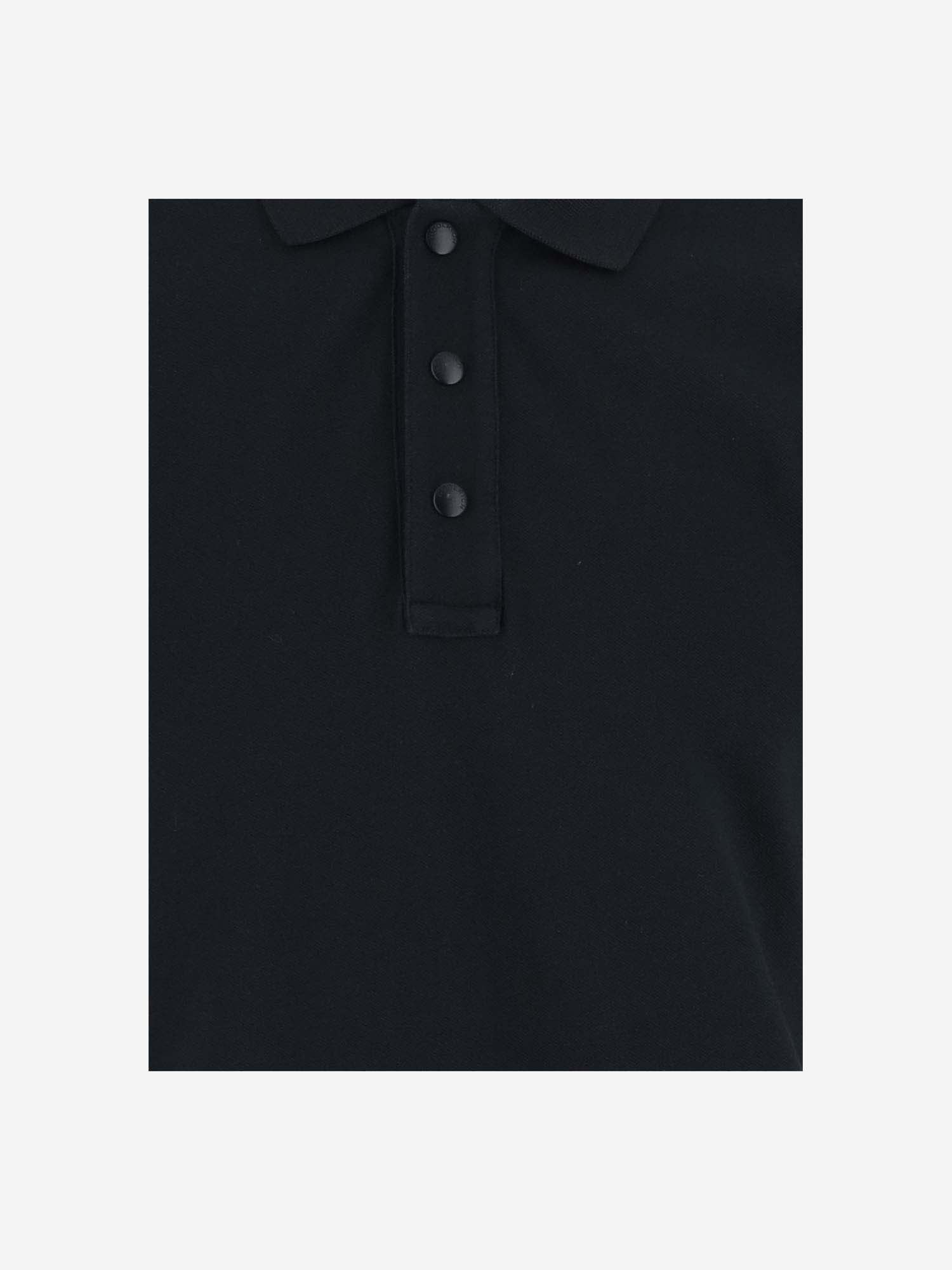 Shop Woolrich Stretch Cotton Polo Shirt In Nera