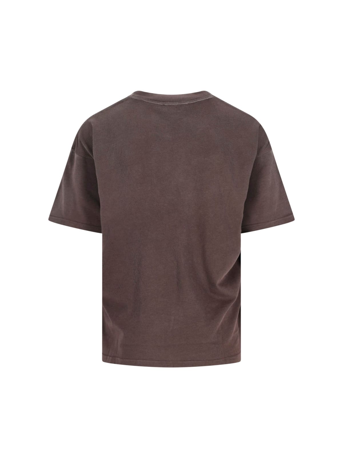 Represent Legacy Crest Cotton T-shirt With Distressed Effect In Brown