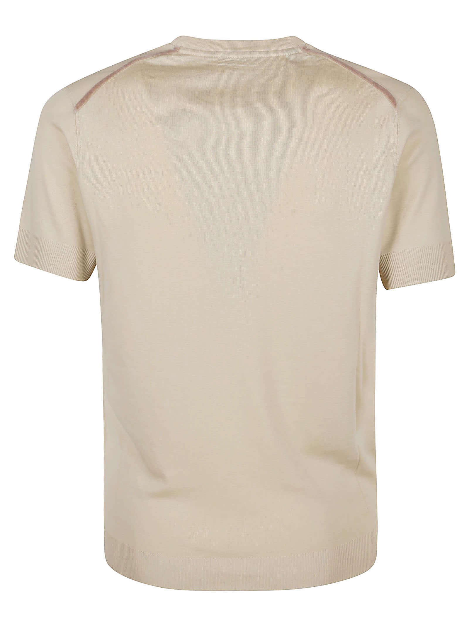 Shop Tom Ford Placed Rib T-shirt In Beige