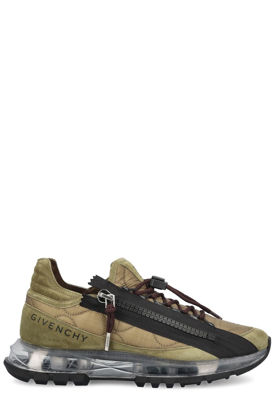 Shop Givenchy Spectre Runner Sneakers In Khaki/black