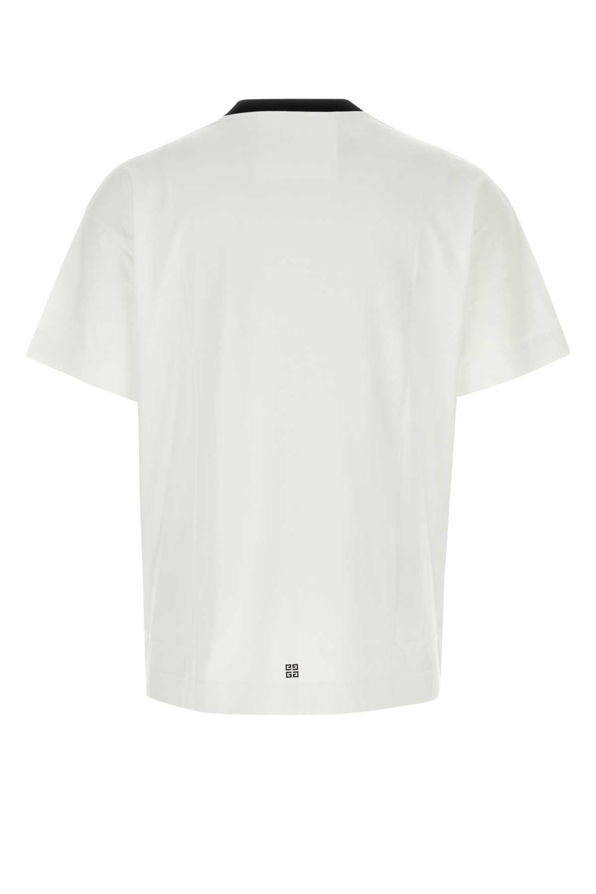 Shop Givenchy White Cotton T-shirt