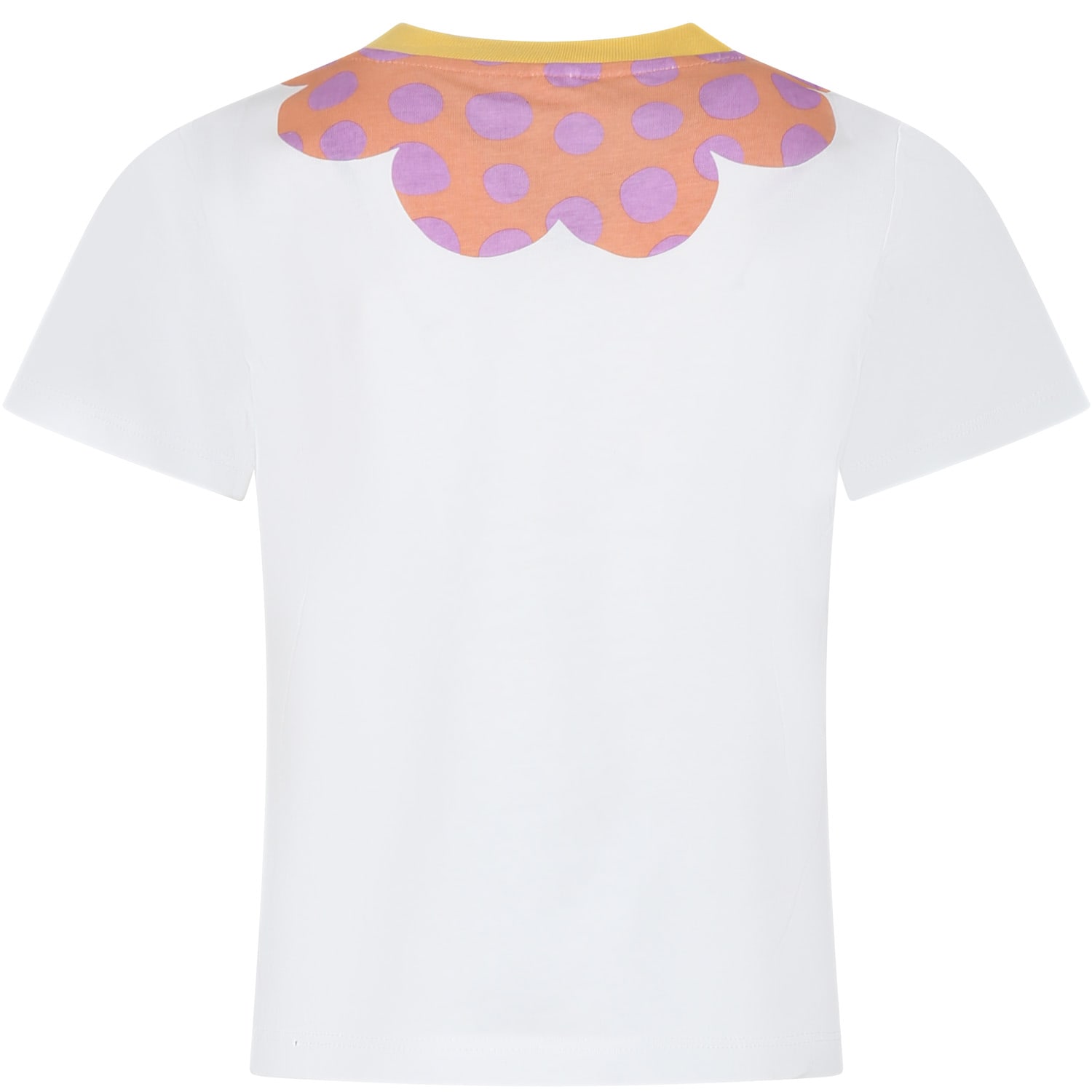Shop Stella Mccartney White T-shirt For Girl With Flower