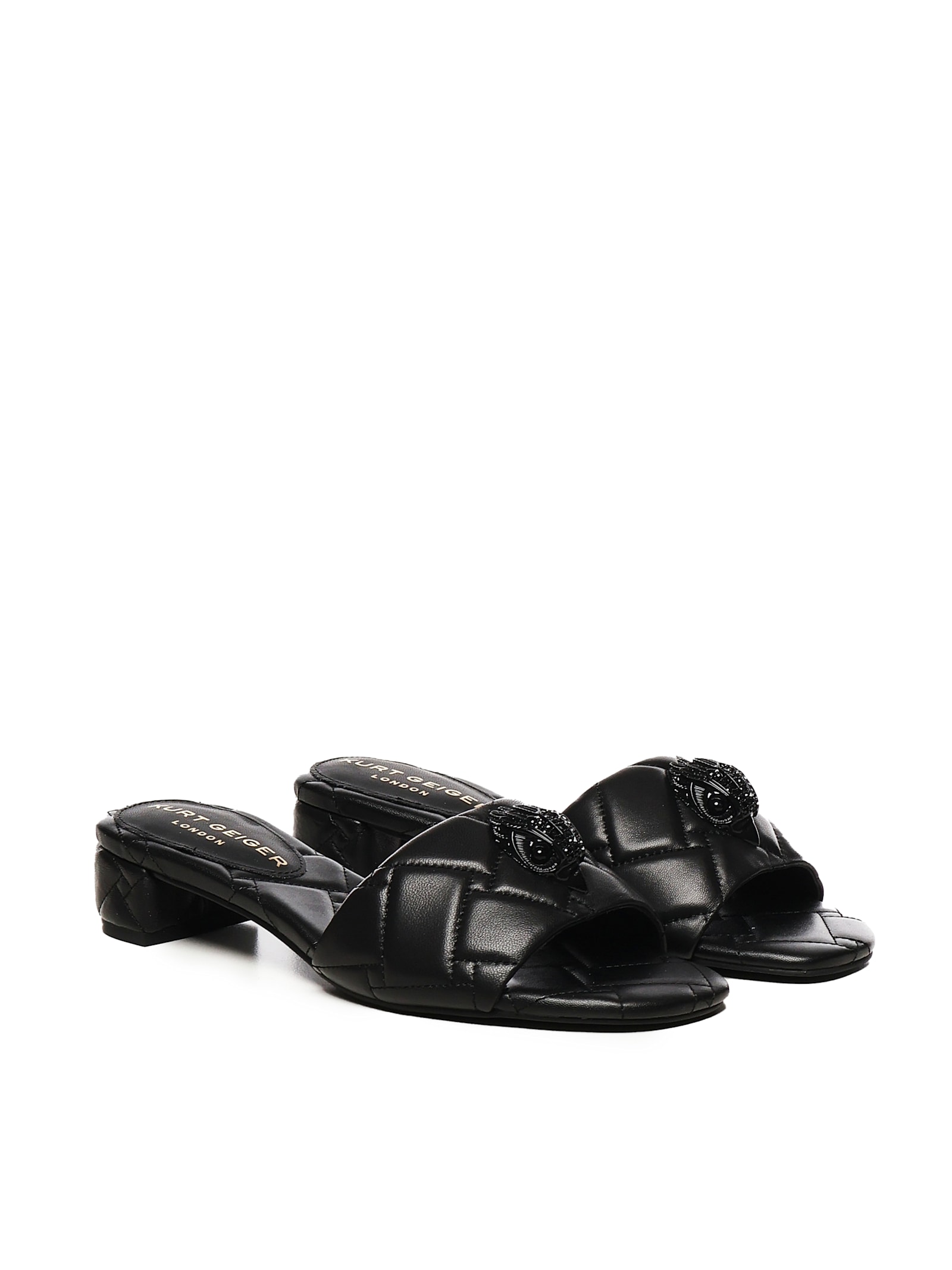 KURT GEIGER SLIPPERS IN QUILTED LEATHER KENSINGTON
