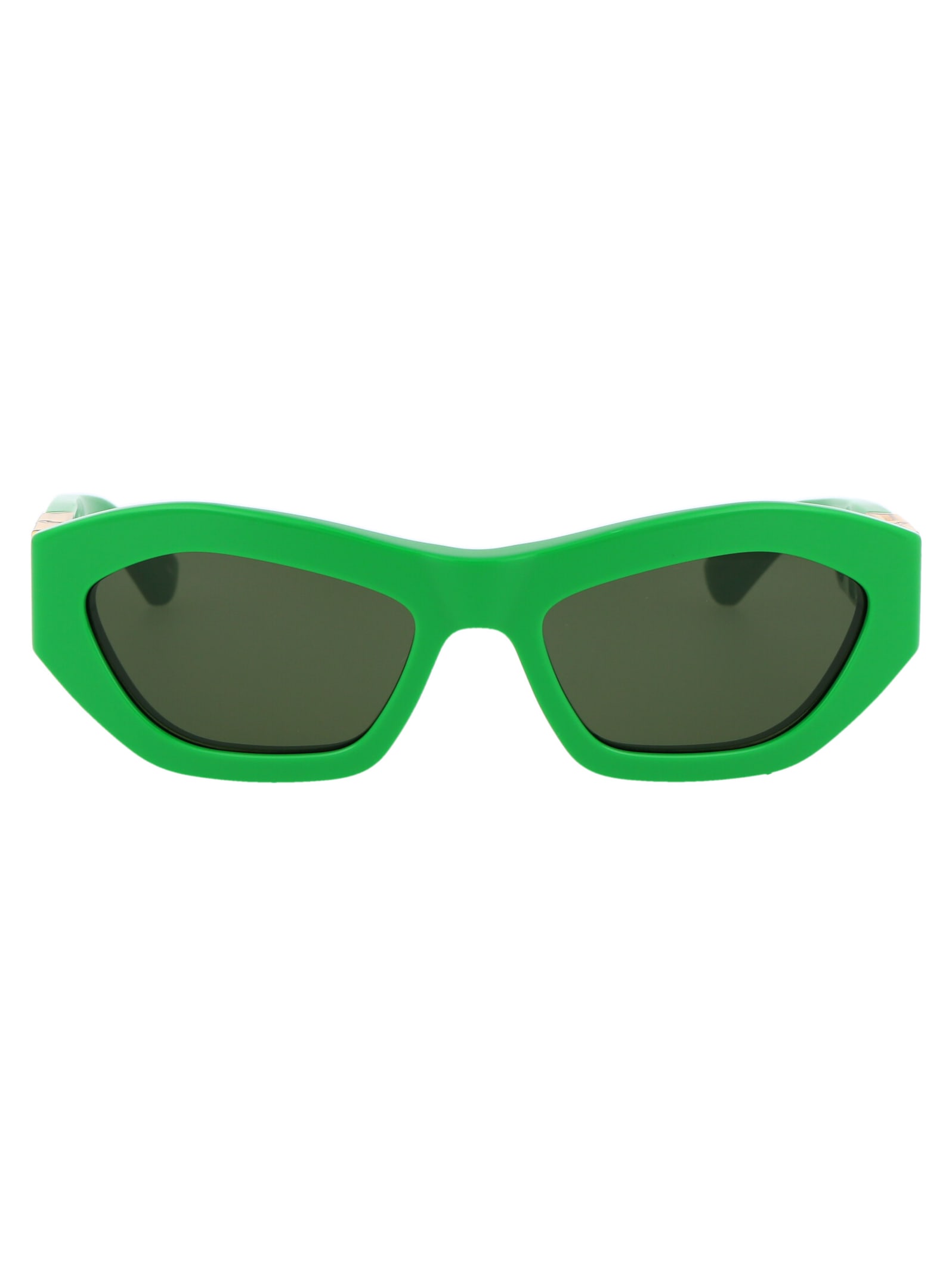 Bottega Veneta Bv1221s Sunglasses In 003 Green Green Green