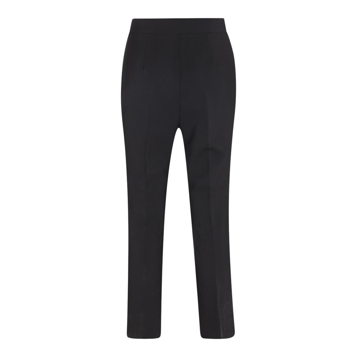 Shop Max Mara Nepeta Straight Leg Trousers In Black