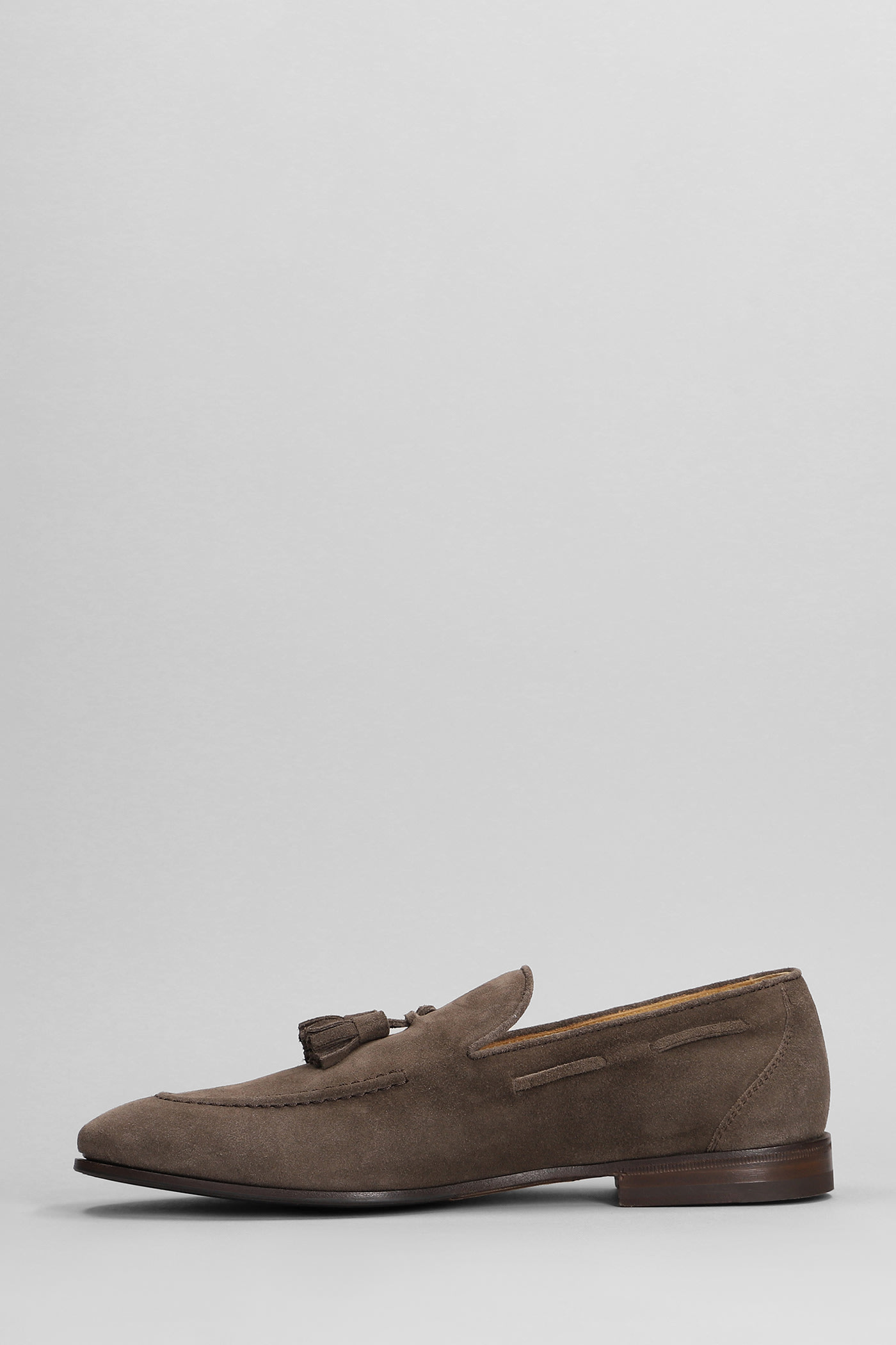 Shop Henderson Baracco Loafers In Brown Suede