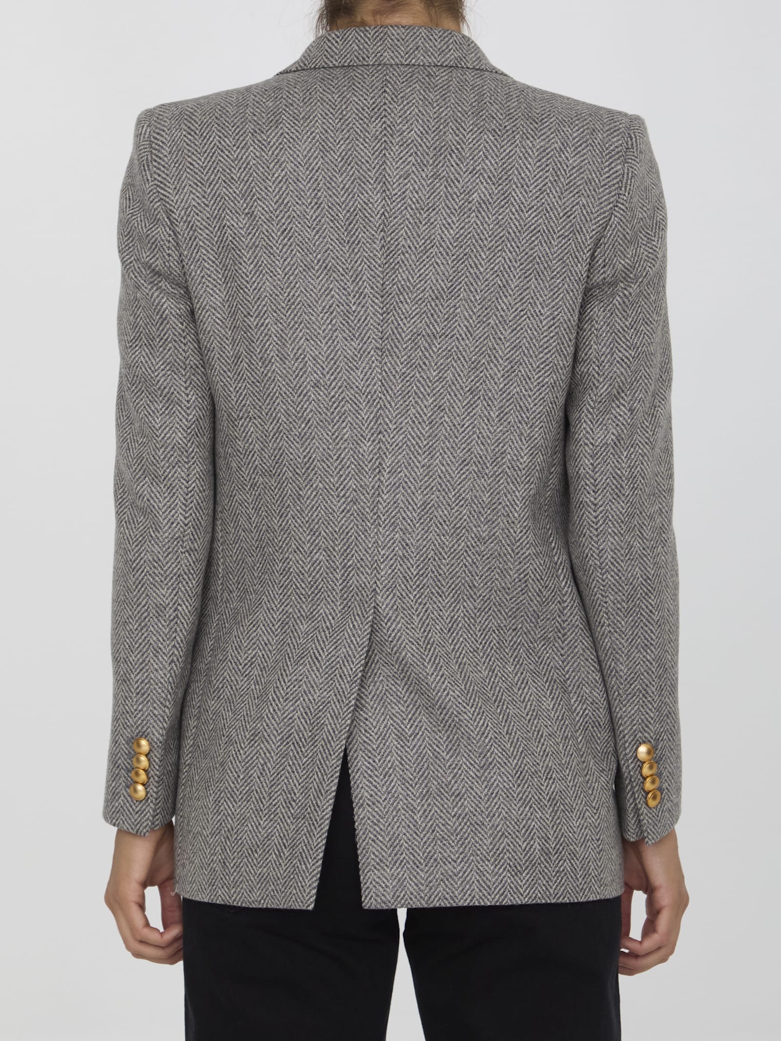 Shop Tagliatore Berta Jacket In Grey