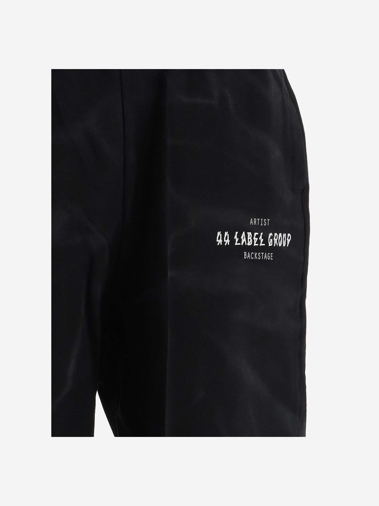 Shop 44 Label Group Cotton Bermuda Shorts With Logo In Black