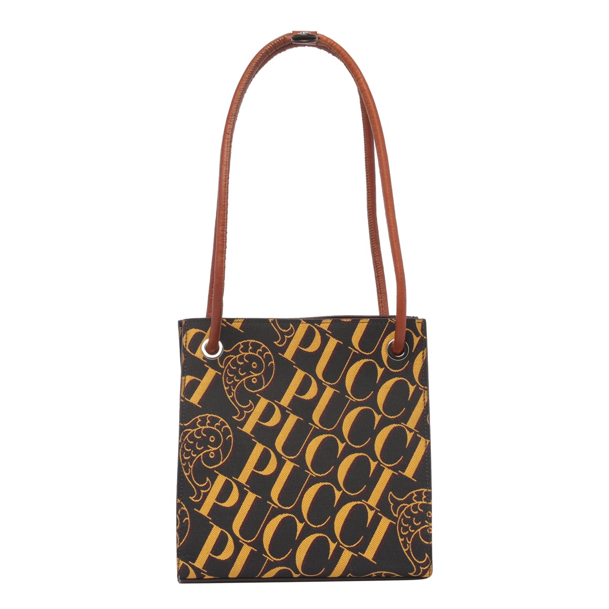 Emilio Pucci Jacquard Logo Shoulder Bag
