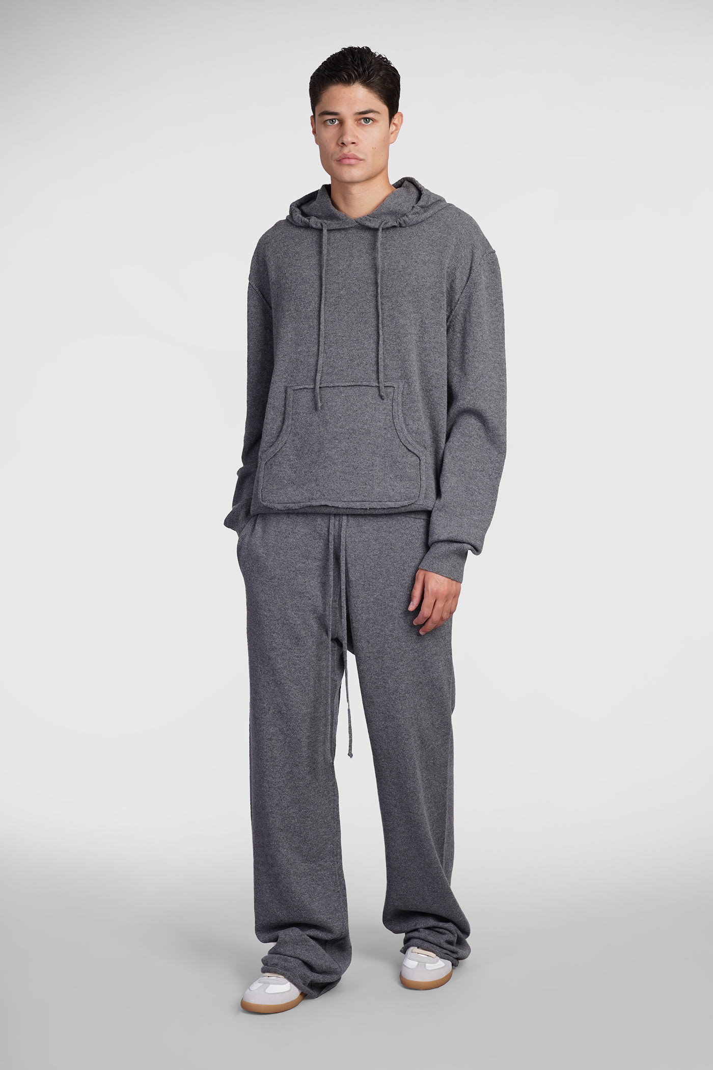 Shop Maison Margiela Sweatshirt In Grey Wool