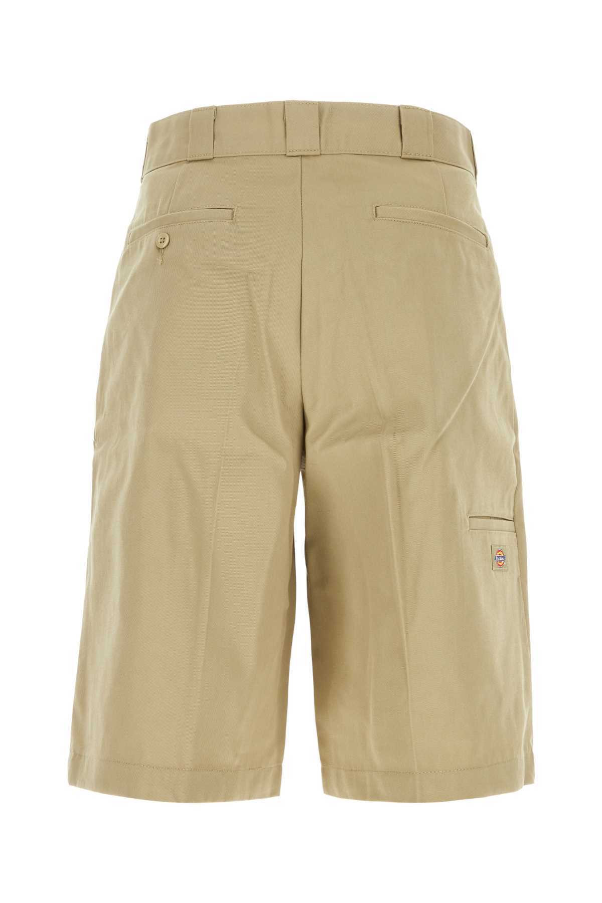 Dickies Beige Polyester Blend Bermuda Shorts In Khaki