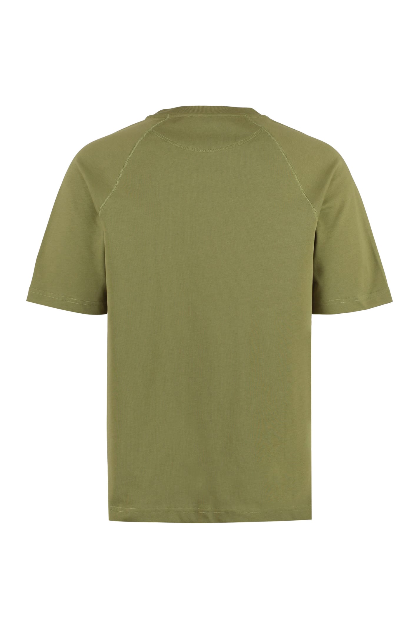 Shop Apc Willy Cotton Crew-neck T-shirt In Green