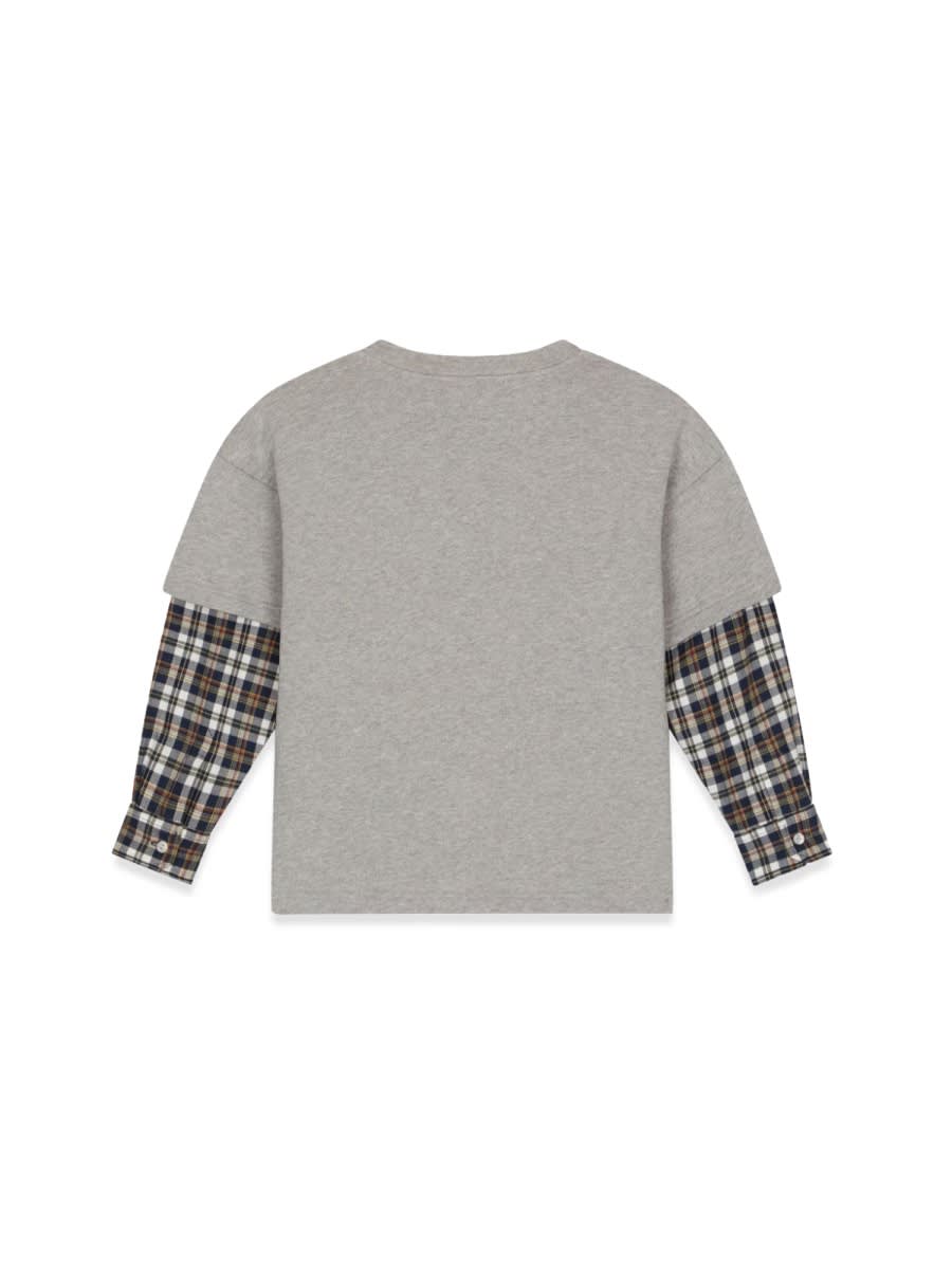 Shop Dolce & Gabbana T-shirt Prairie Sleeves Checks In Multicolour