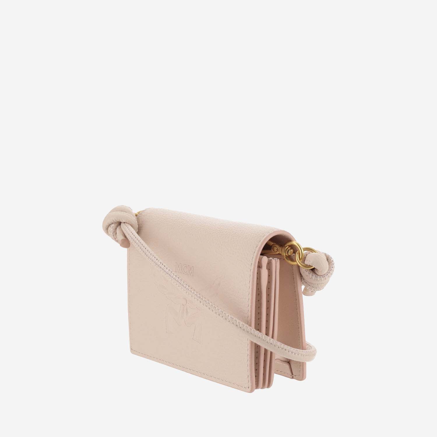 Shop Mcm Himmel Shoulder Wallet In Pink