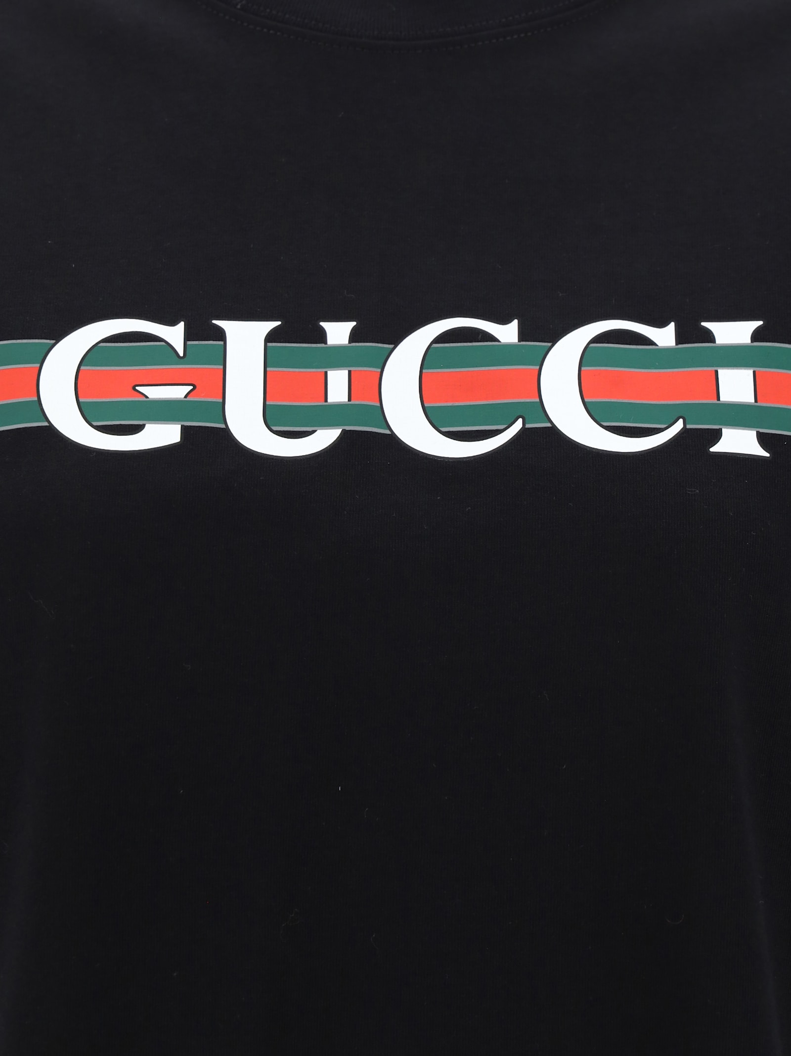 Shop Gucci Ancora G Loved T-shirt In Black/multicolor