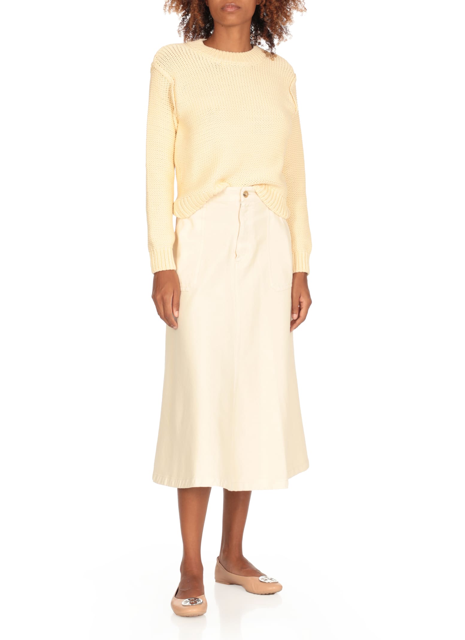 Shop Tory Burch Claire Ballet Flats In Pink