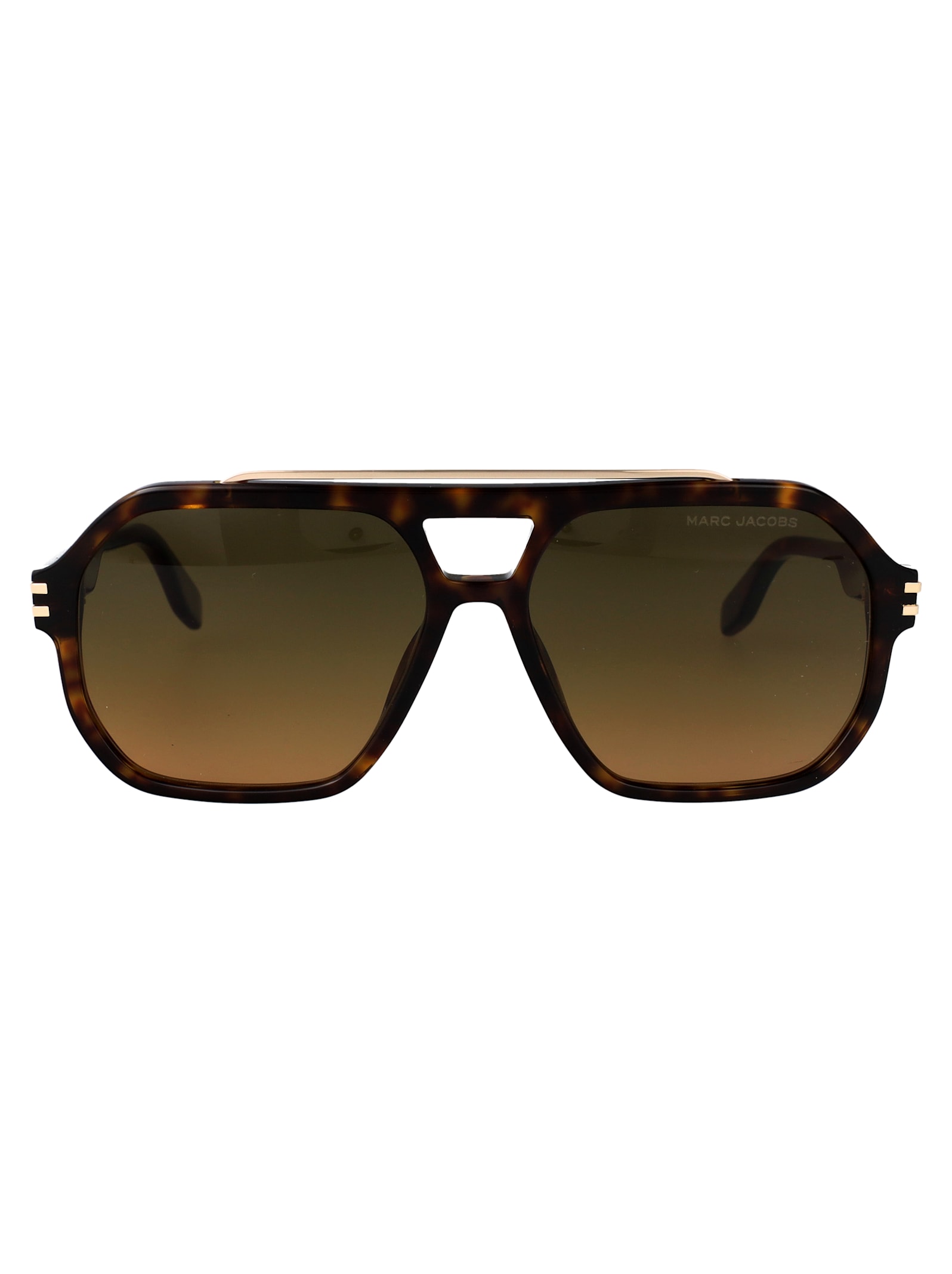 Marc Jacobs Geometric Sunglasses In Brown