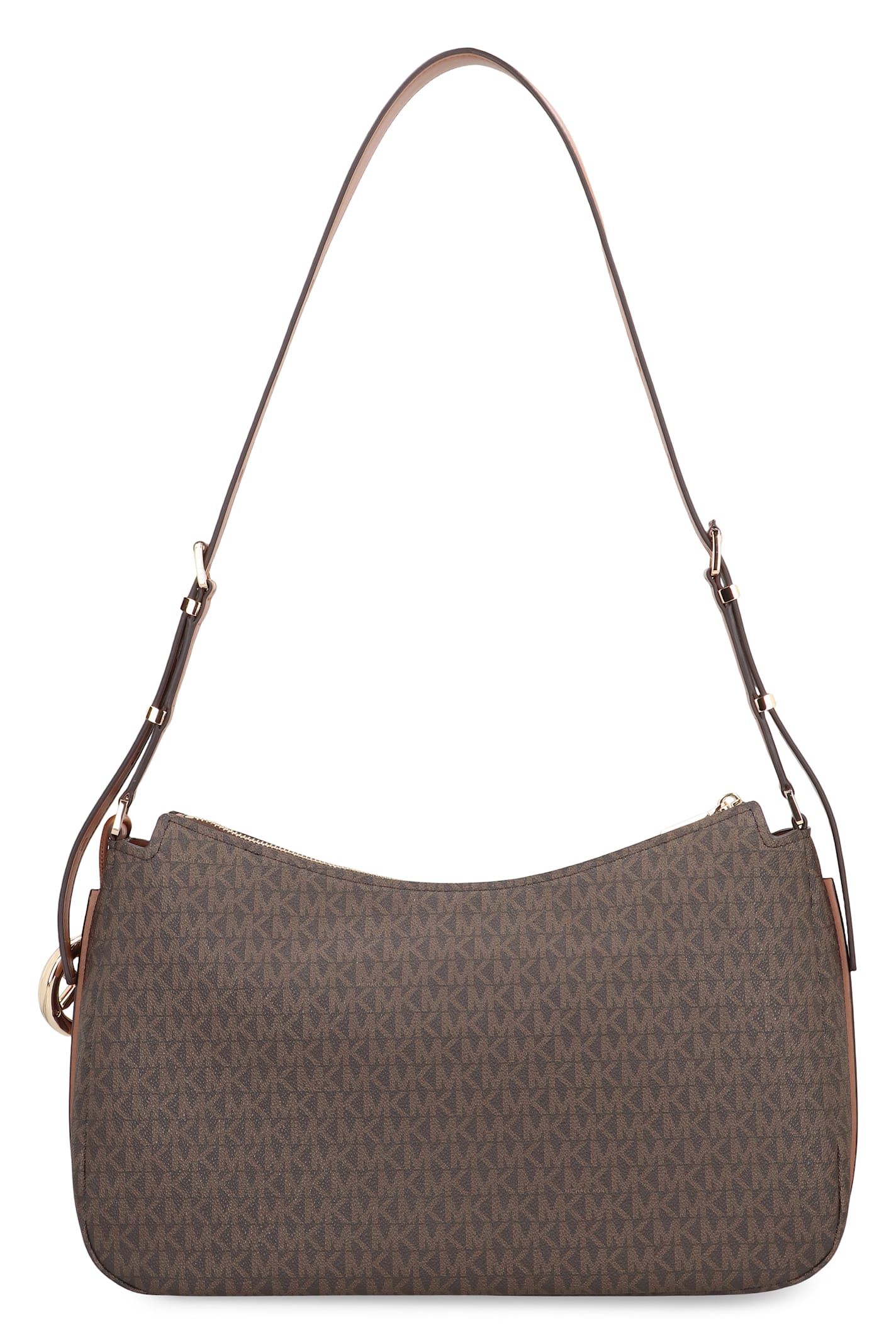 Michael Kors Medium Nolita Shoulder Bag With Logo In Brown