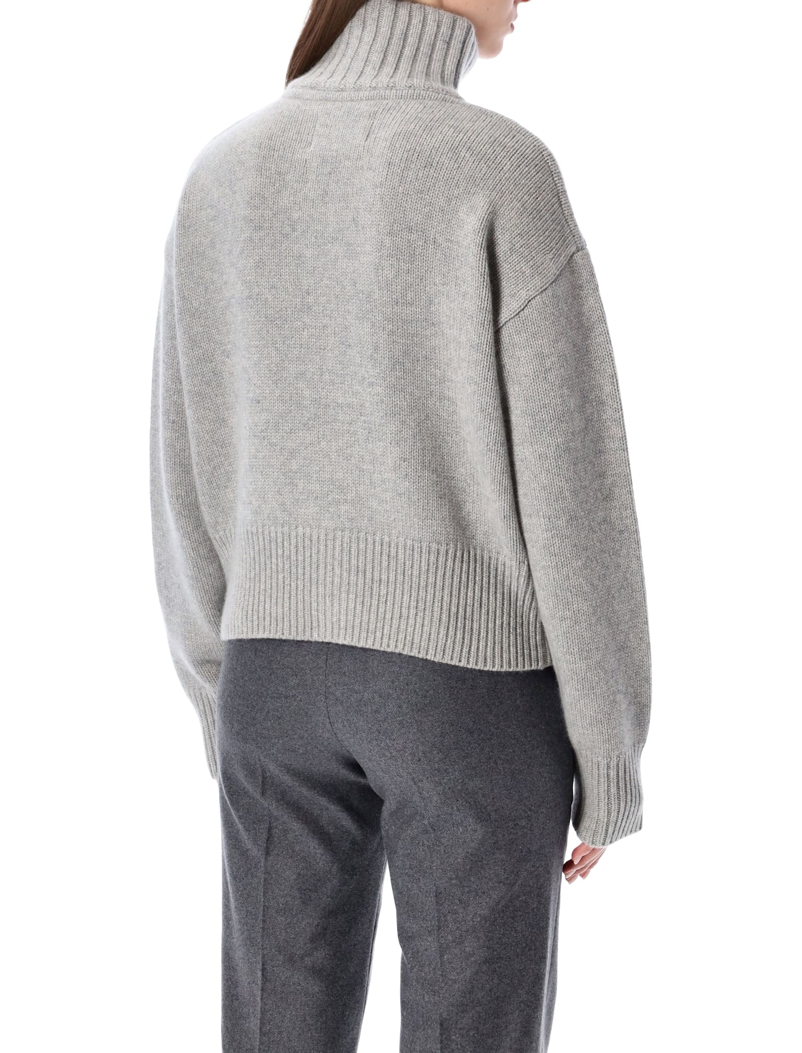 Extreme Cashmere N°438 Xtra Fab Cashmere Zip-up Cardigan In Gray