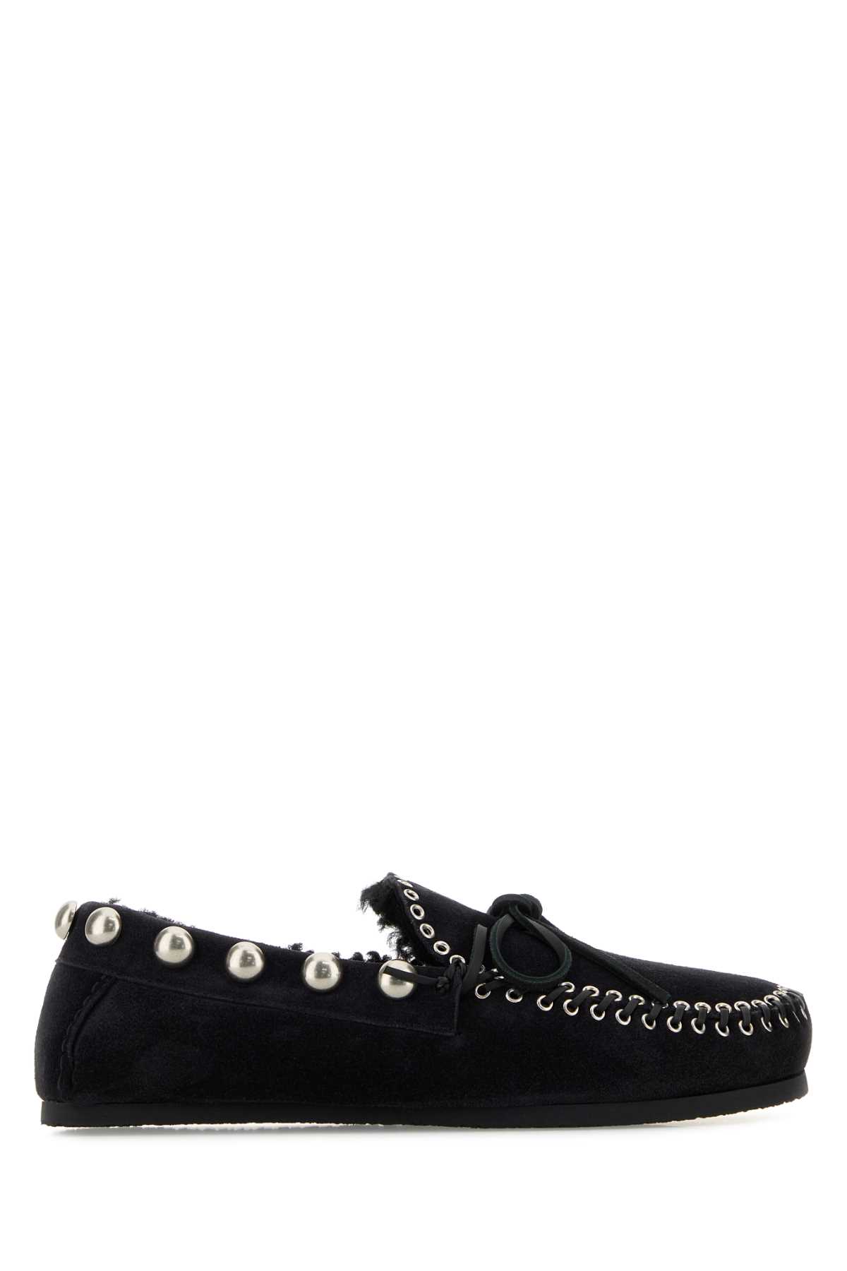 Isabel Marant Black Suede Fitza Loafers