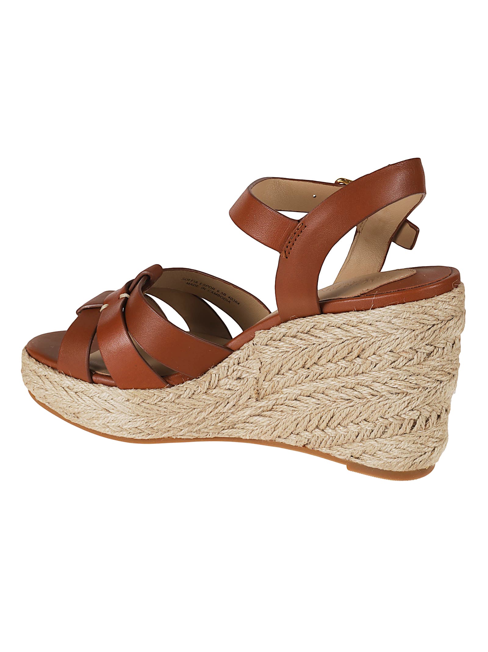 Ralph Lauren Soffia Platform Espadrillas In Lauren Tan