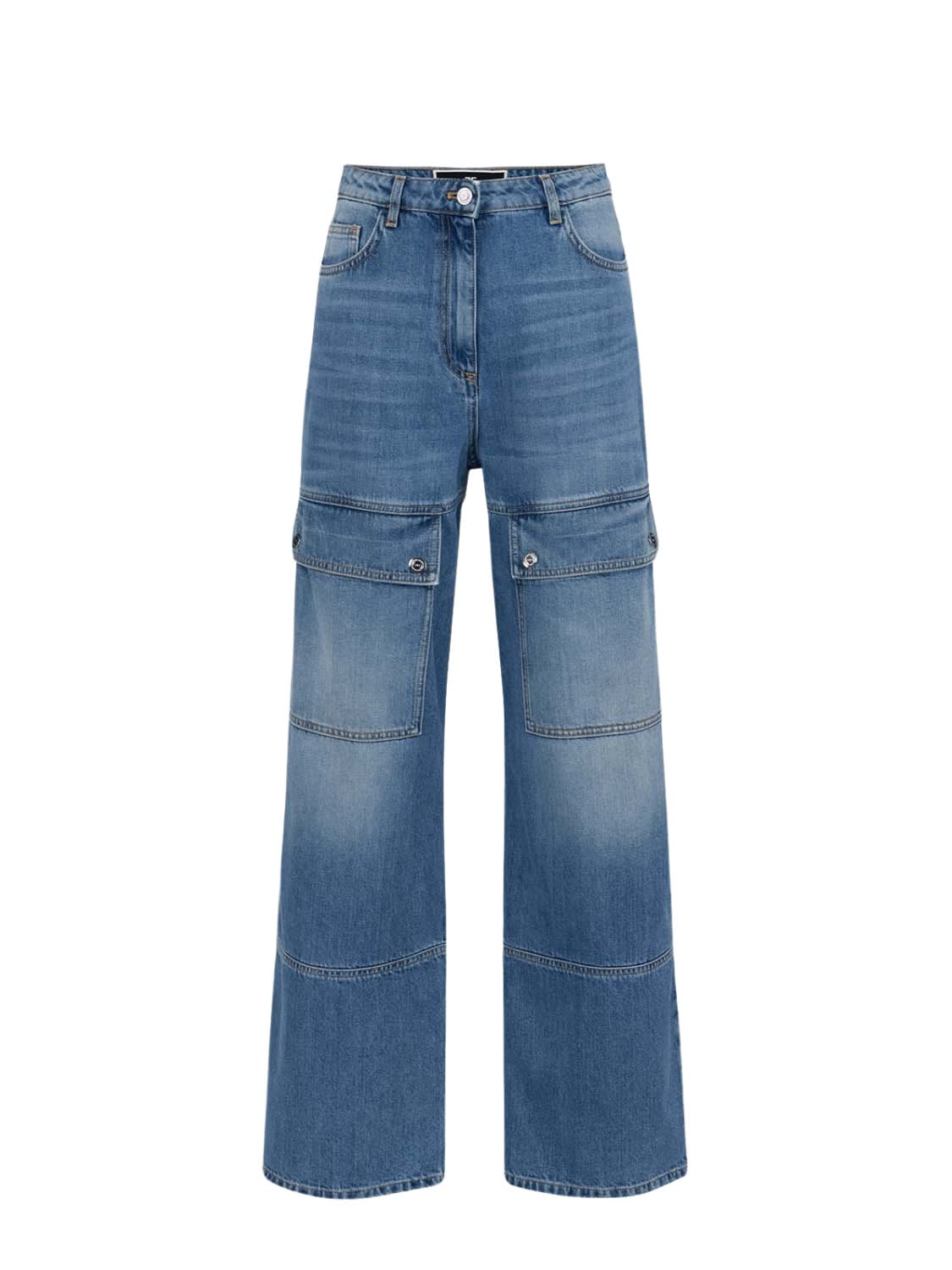 Denim Cargo Trousers