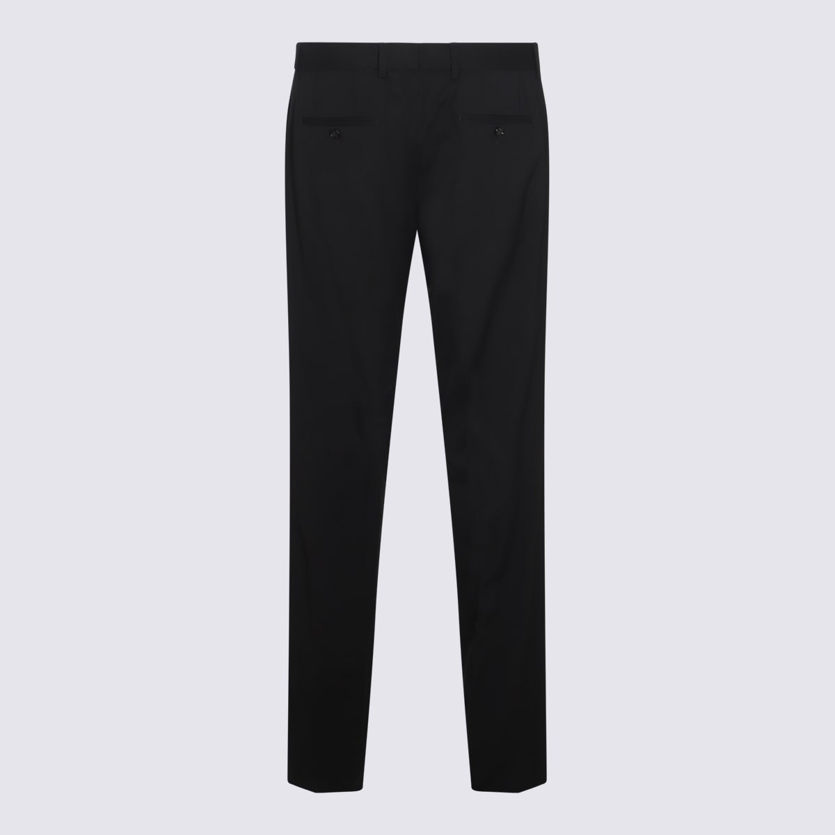 Shop Dolce & Gabbana Black Wool Pants